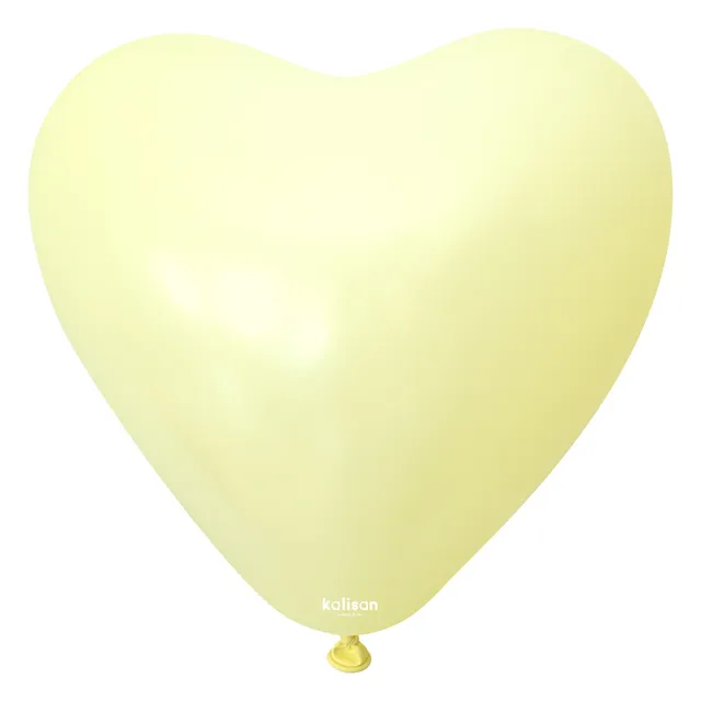 kalisan-macaron-yellow-herz-luftballons-12-zoll-25-st-ck image 1