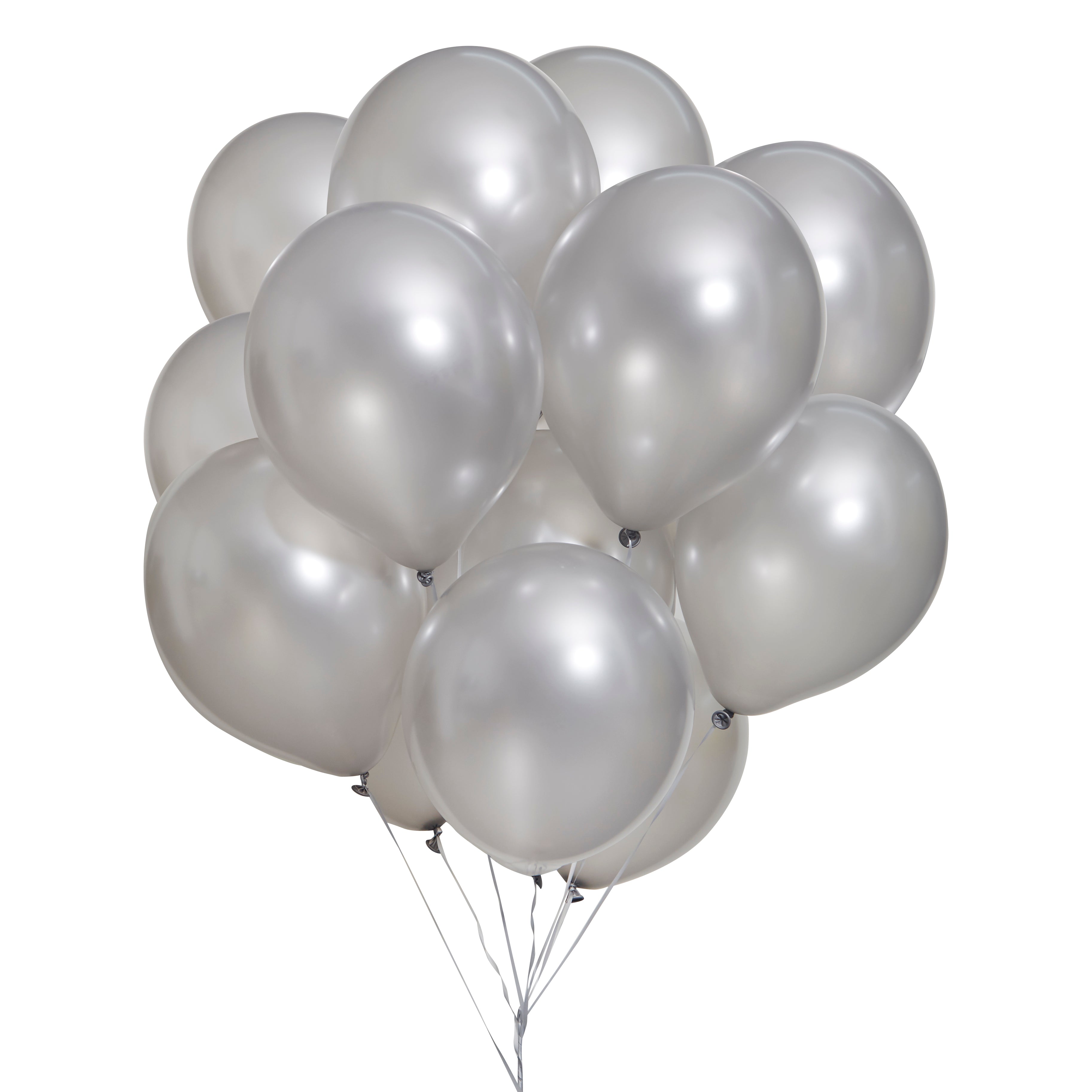green-paw-metallic-balloons-luftballons-silber-50-st-ck image 5