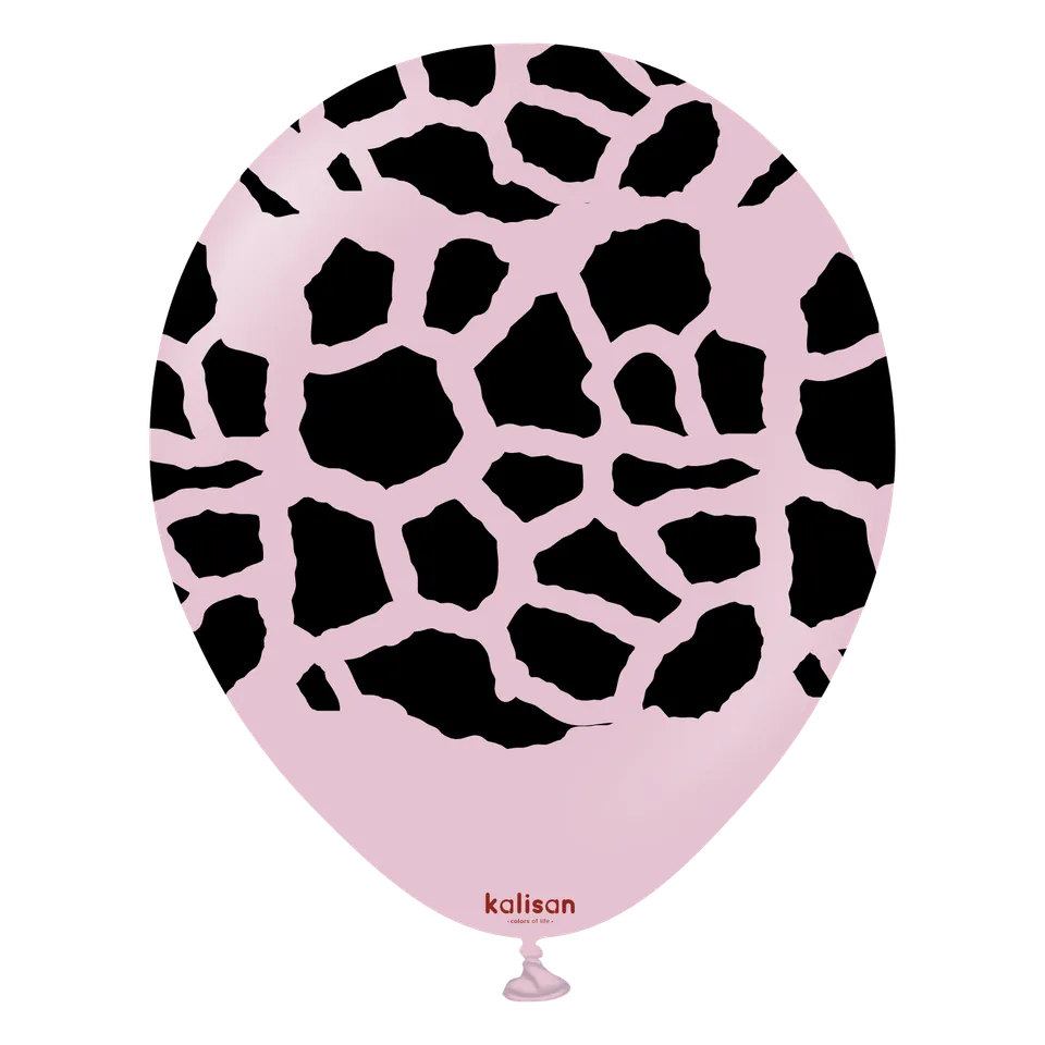 kalisan-safari-theme-giraffe-dusty-rose-luftballons-25-st-ck image 1