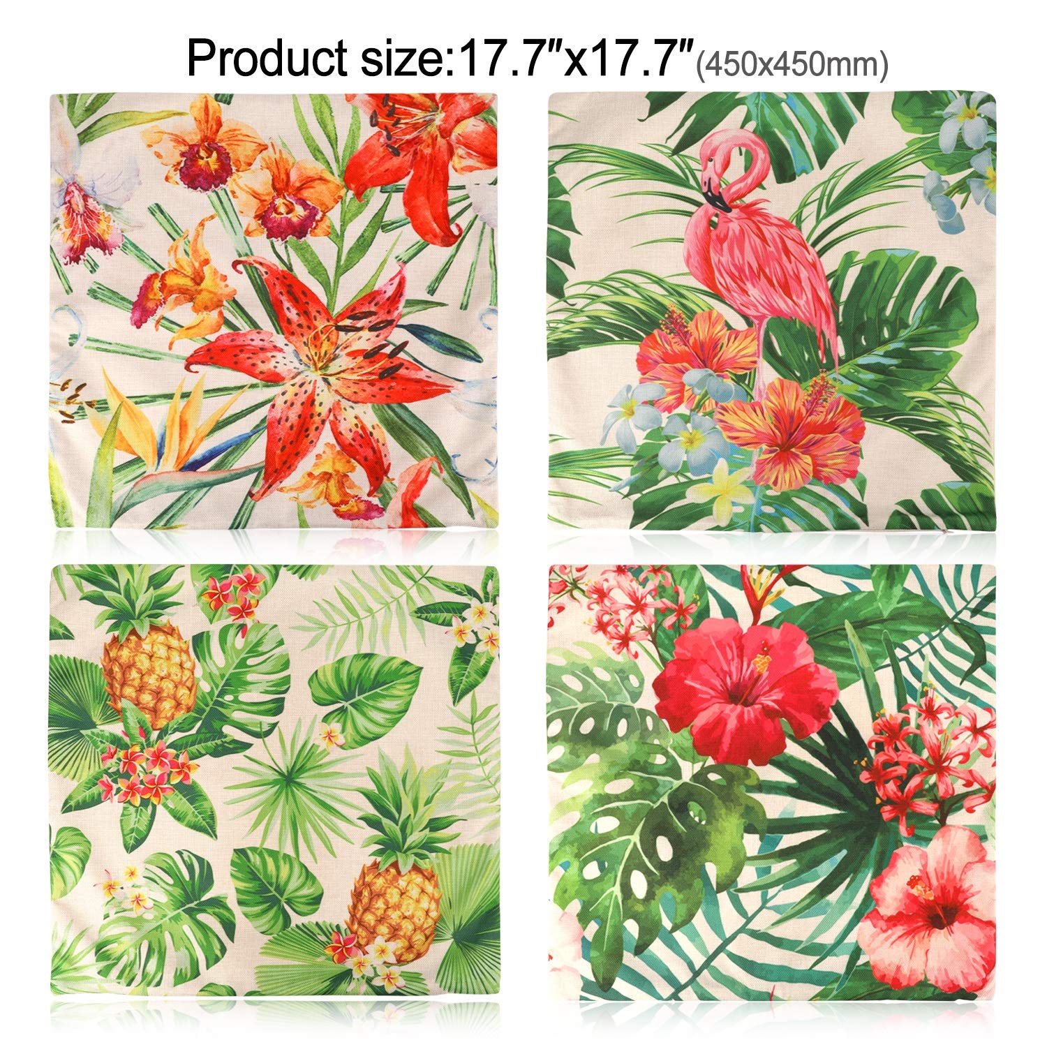 howaf-kissenbezug-45x45-tropical-hawaii-blatt-ananas image 3