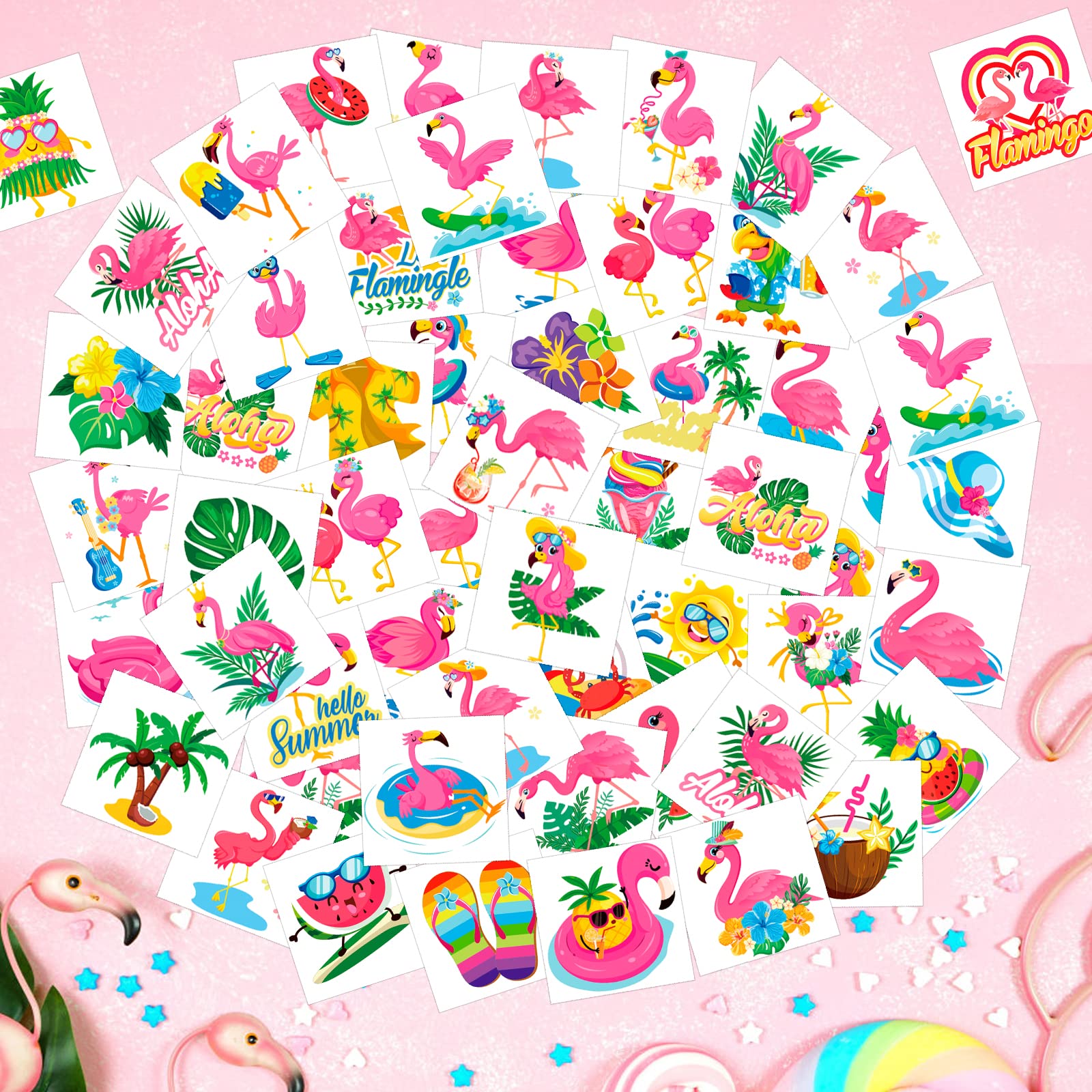 howaf-flamingo-tempor-re-tattoos-kinder-96-st-ck-hawaii image 4
