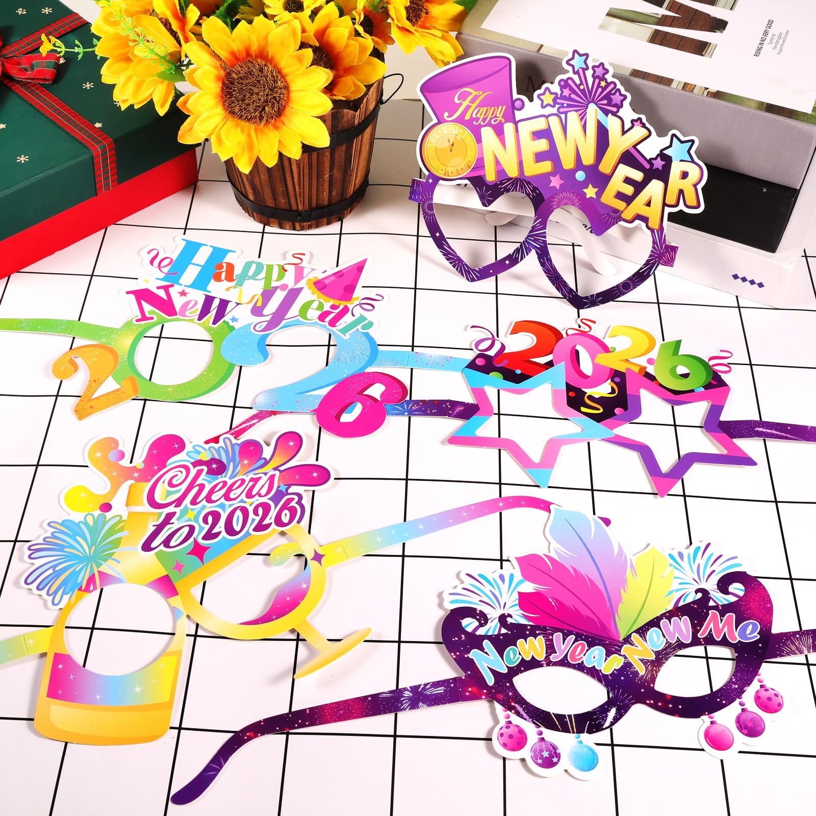 howaf-silvester-brille-2026-24-st-ck-papier-party image 4