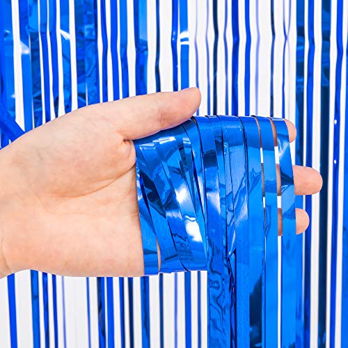 braveshine-lametta-folienvorhang-blau-2-st-ck-1x2-5m-party-fotohintergrund image 8