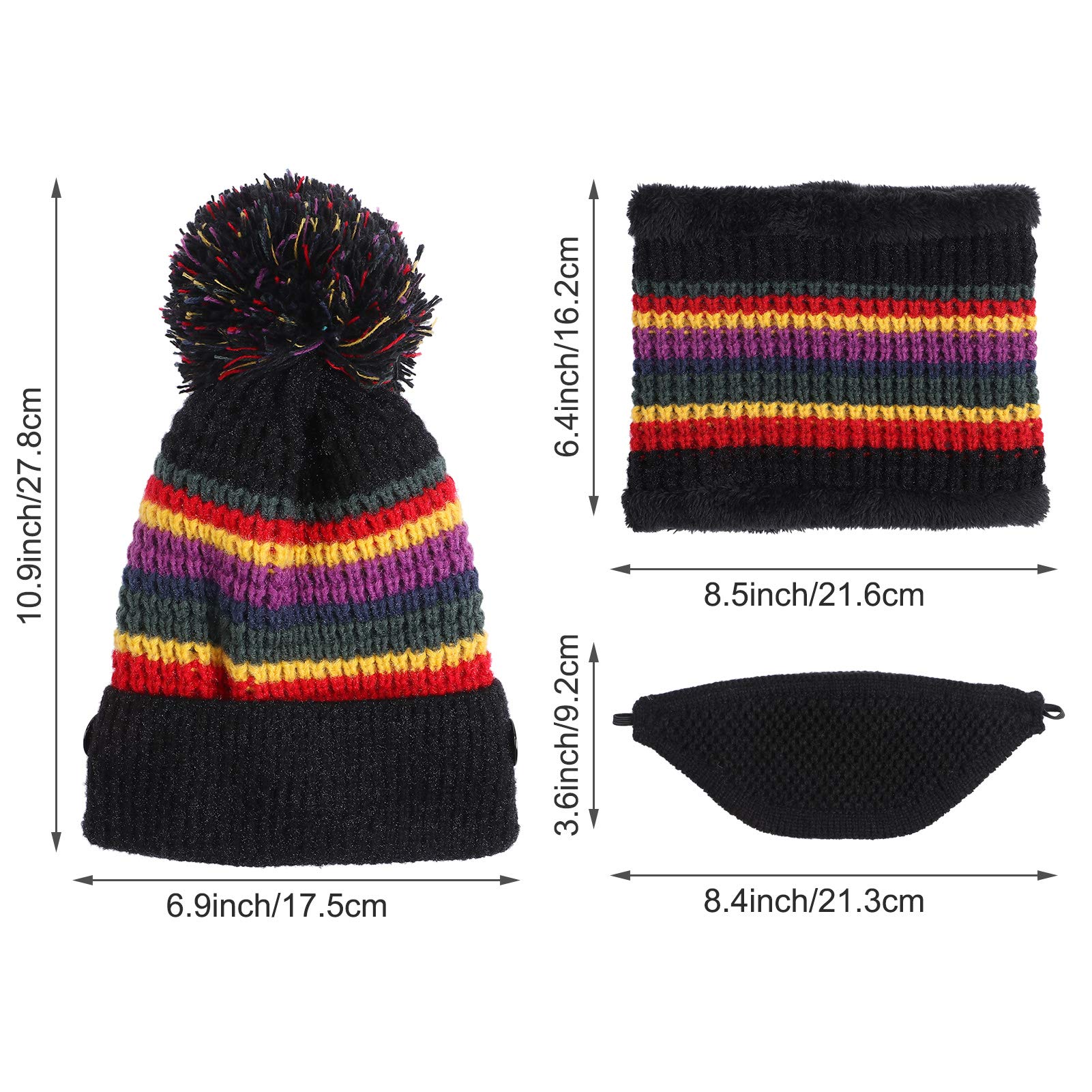 tacobear-accessories-m-tze-schal-set-3-teilig-schwarz-kinder image 4