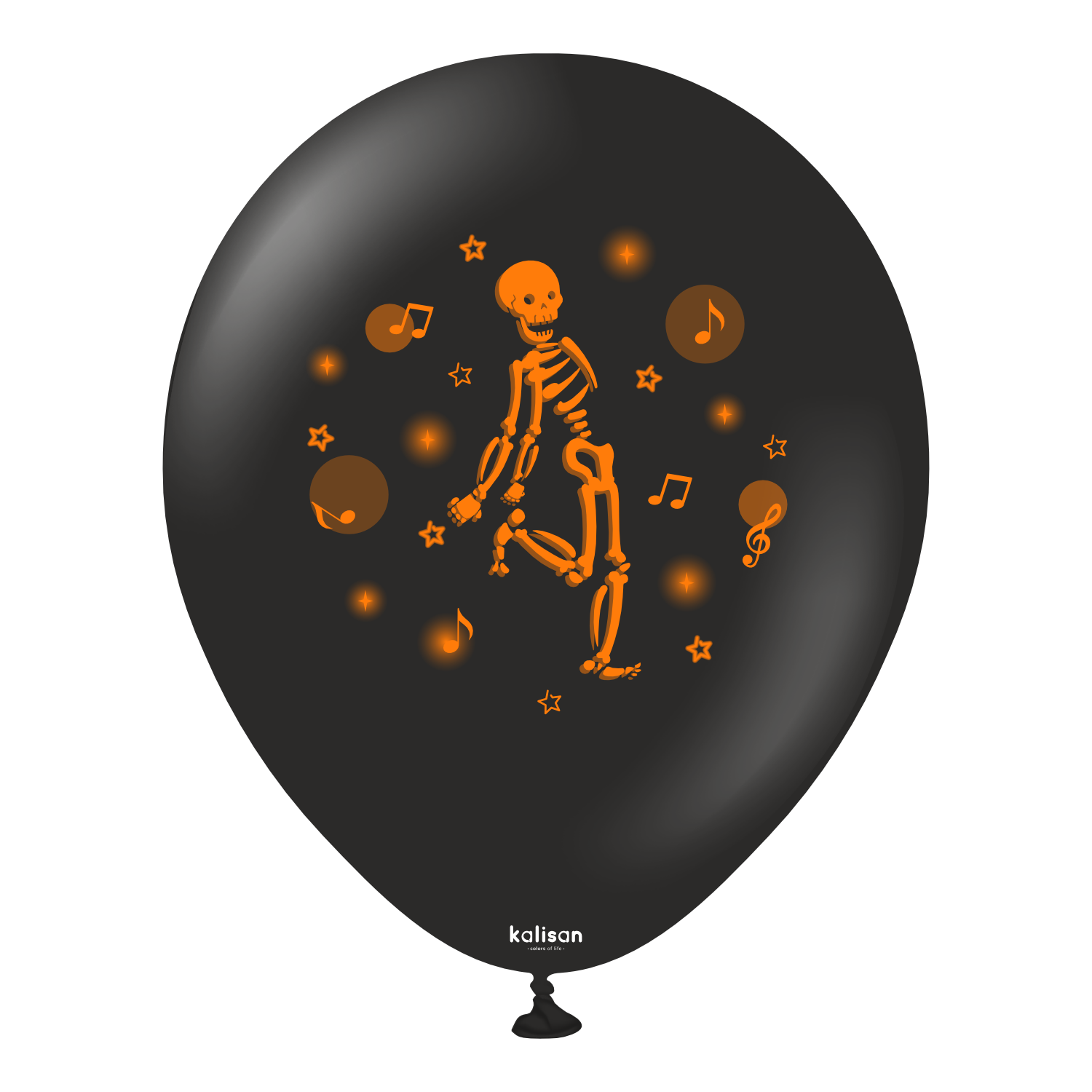 kalisan-celebration-neon-skeleton-luftballon-schwarz-25-stk-neon image 4