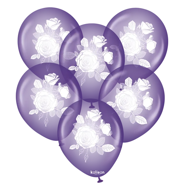 kalisan-fruits-plants-violet-roses-luftballons-12-zoll-25-st-ck image 1