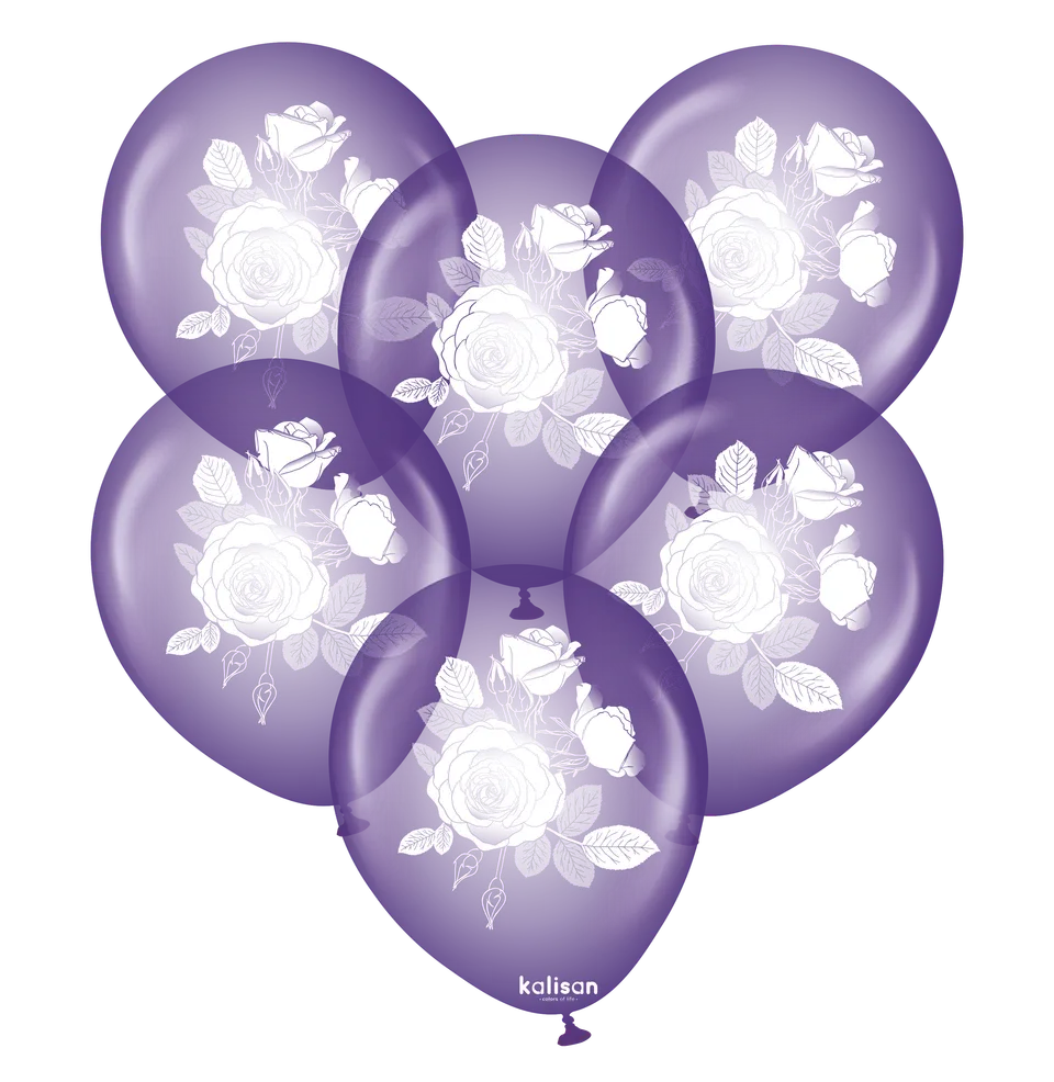 kalisan-fruits-plants-violet-roses-luftballons-12-zoll-25-st-ck image 1