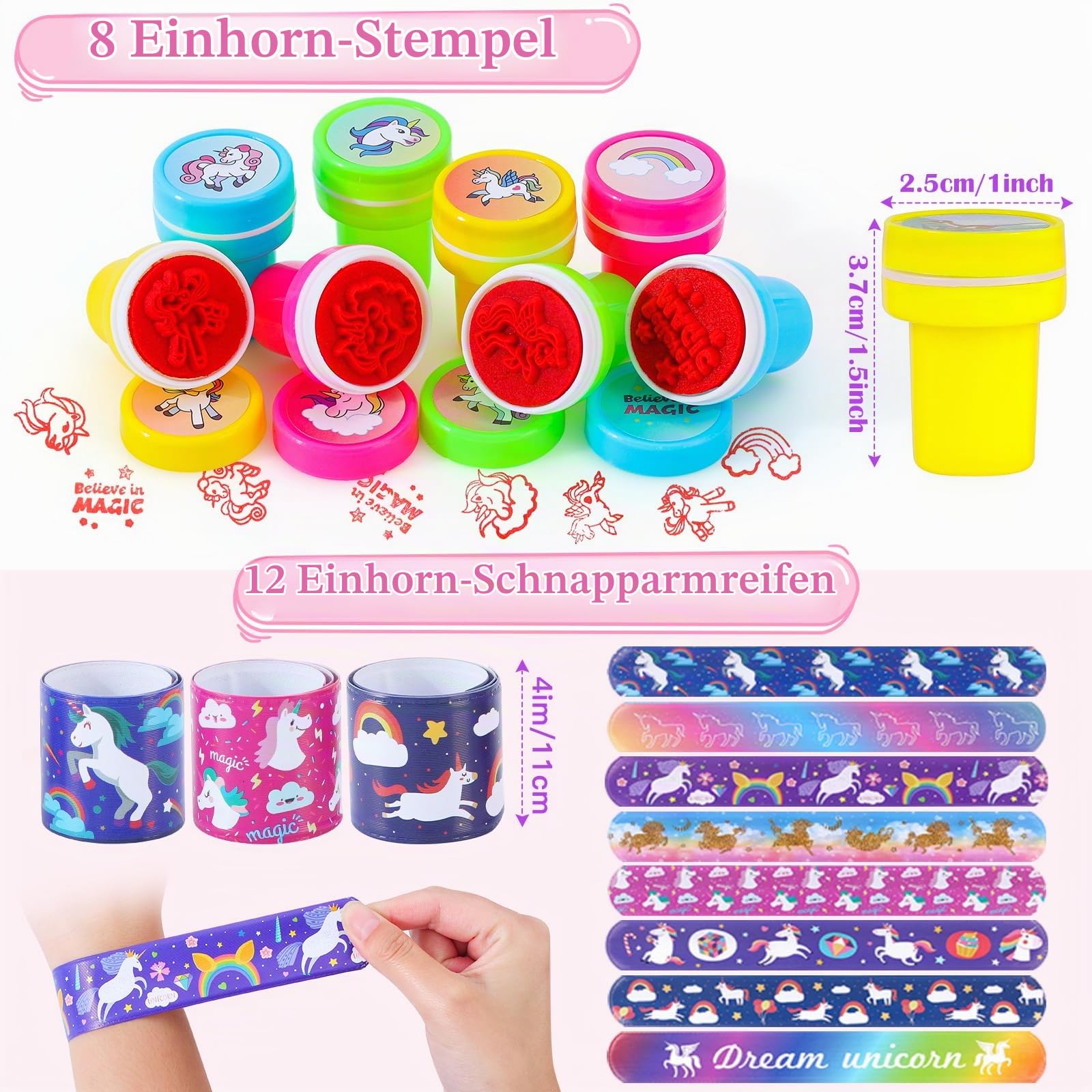 tacobear-party-favors-einhorn-mitgebsel-set-118-tlg-m-dchen image 4