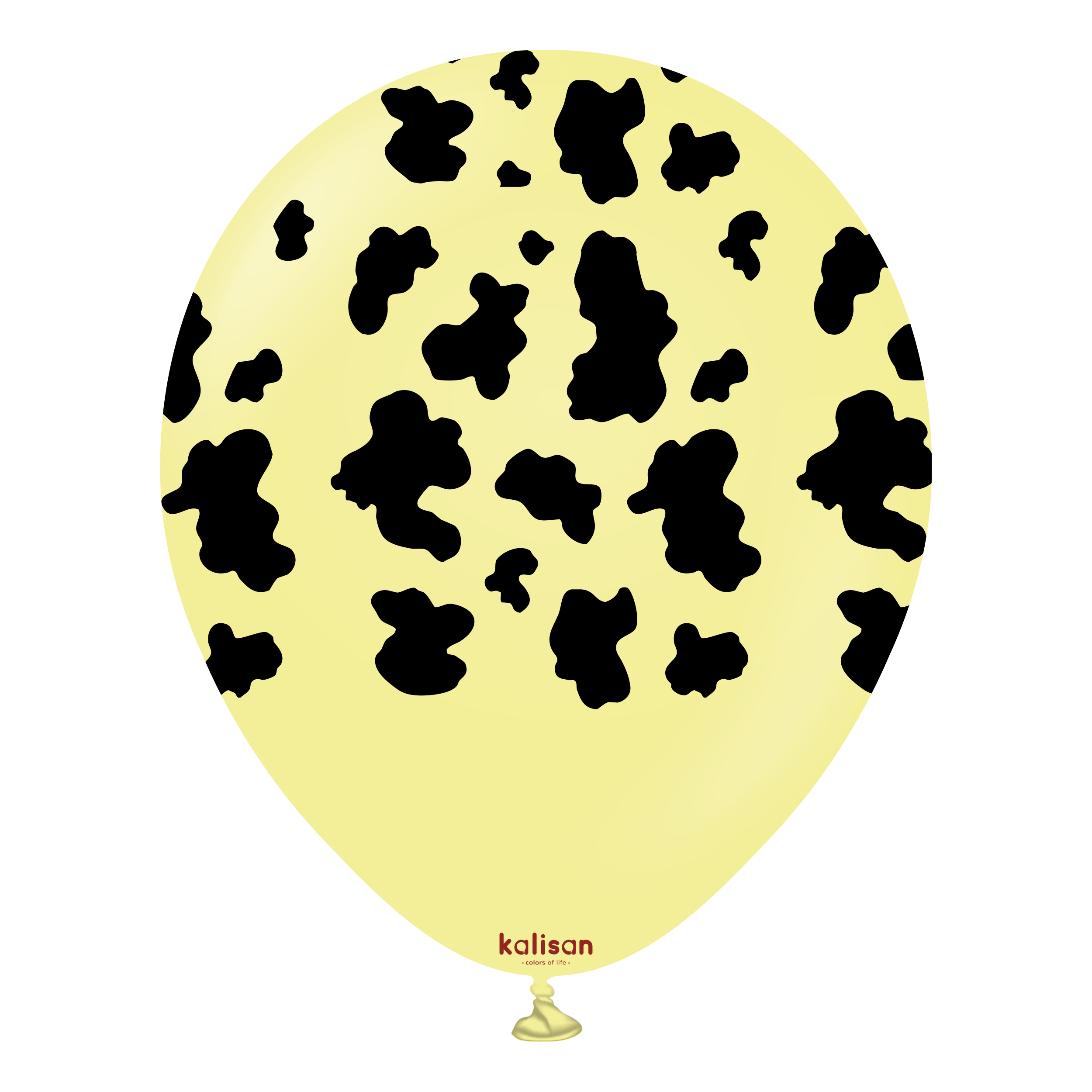 kalisan-safari-cow-macaron-yellow-luftballons-12-zoll-25-st-ck image 1