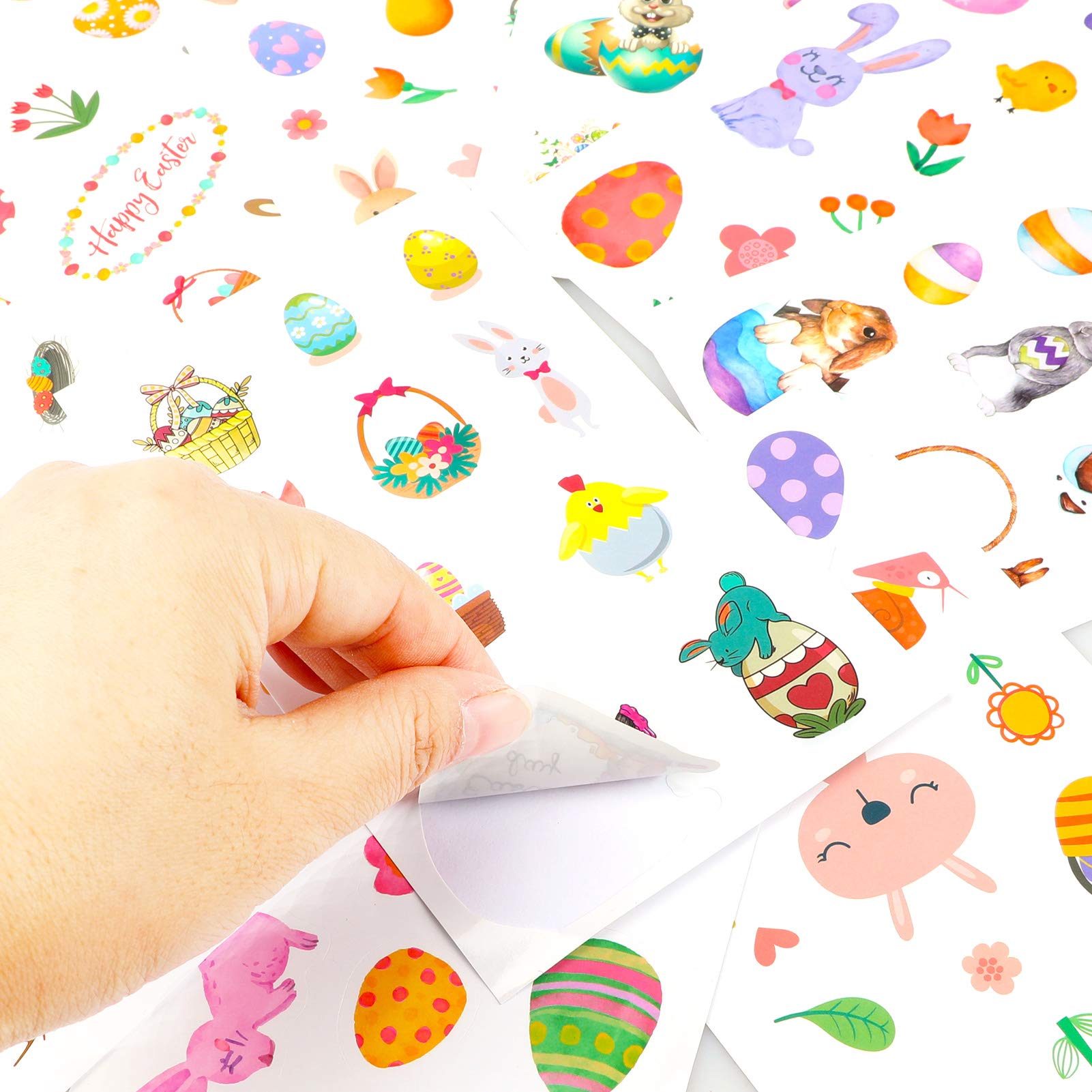 howaf-oster-aufkleber-kinder-150-st-ck-osterhase-sticker-set image 4