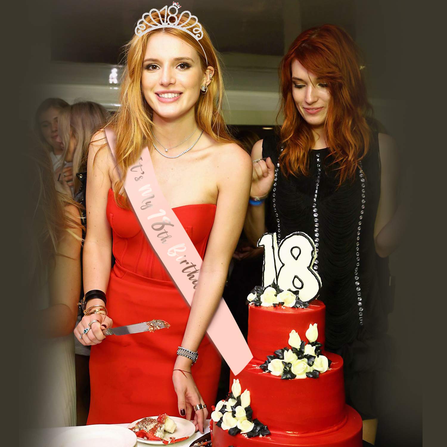 howaf-it-s-my-18th-birthday-sch-rpe-und-tiara-rosegold-satin-set image 4
