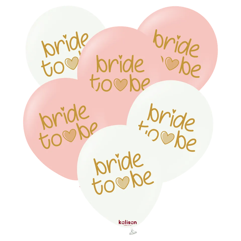kalisan-bride-to-be-luftballons-12-zoll-25-st-ck-babyrosa-wei-gold image 1