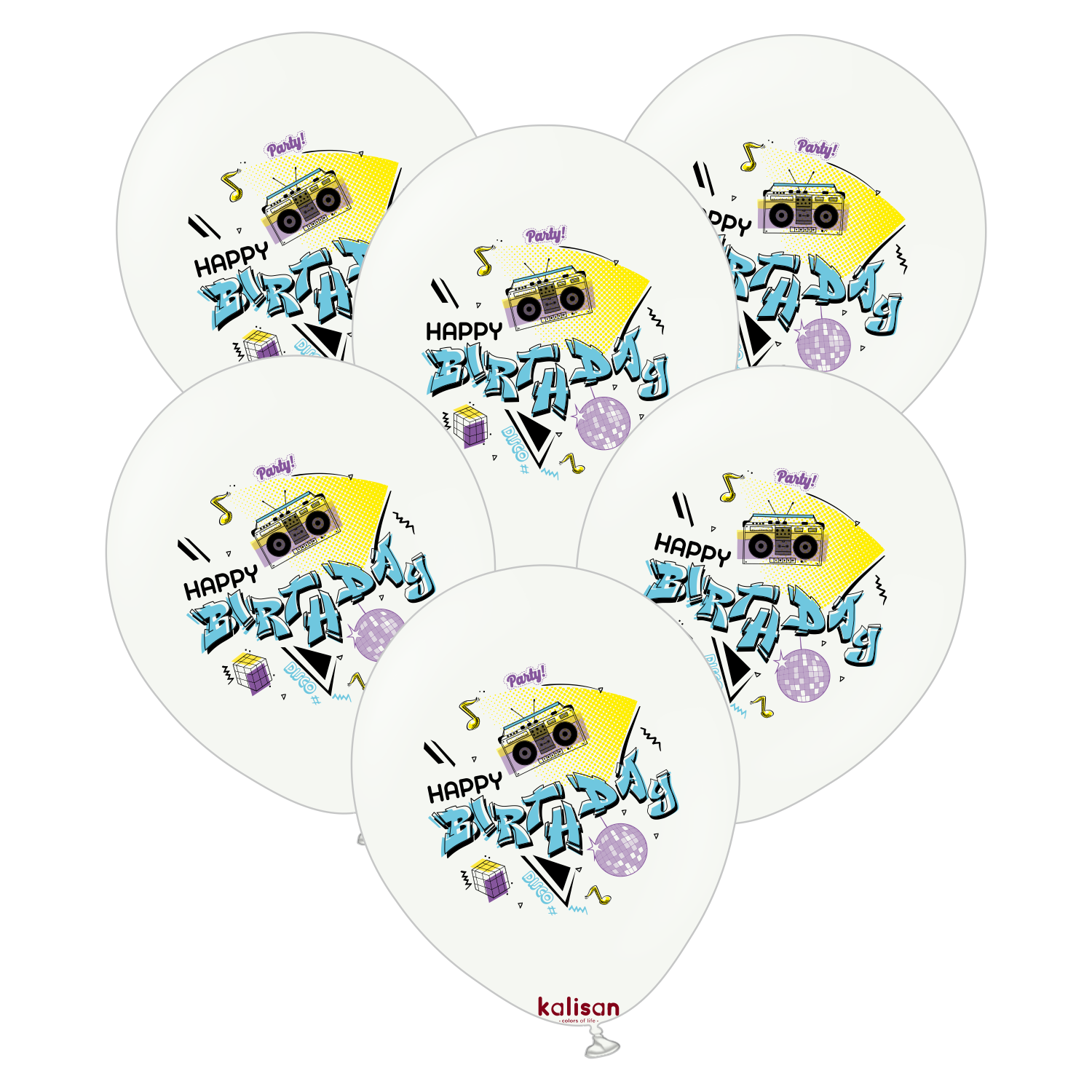 kalisan-birthday-theme-happy-birthday-party-luftballon-25-st-ck image 1