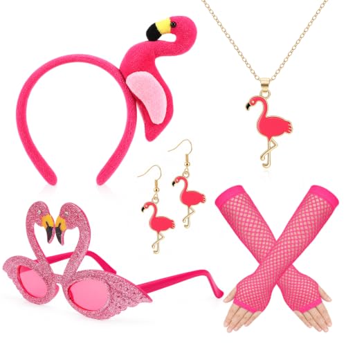 howaf-flamingo-kost-m-damen-set-5-teilig-rosa-hawaii image 8
