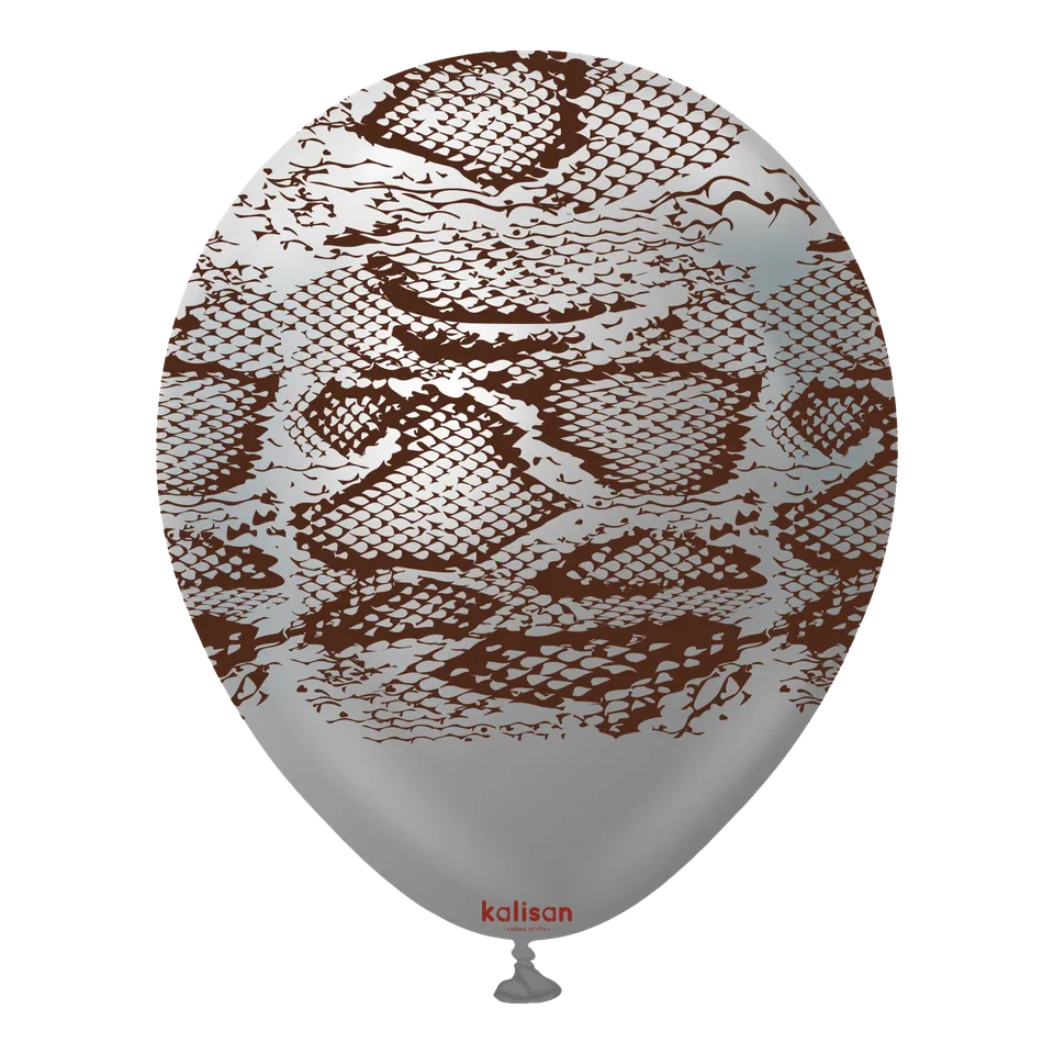 kalisan-safari-snake-mirror-silver-luftballons-12-25-st-ck image 1