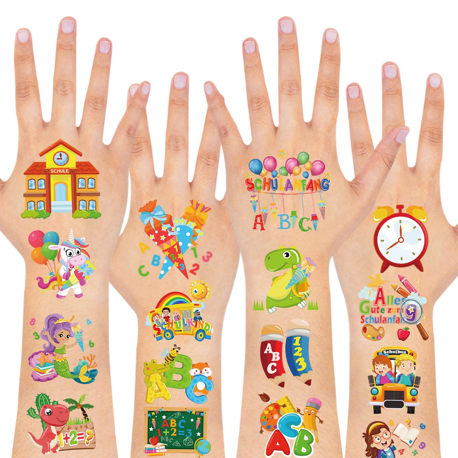 howaf-einschulung-tattoos-96-teilig-kindertattoos-schulanfang image 4