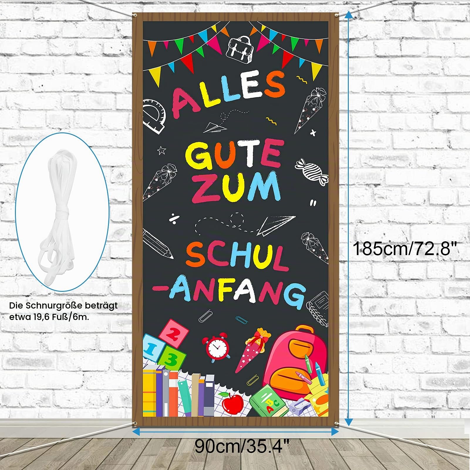 howaf-einschulung-banner-stoff-185x90cm-schulanfang-deko image 2