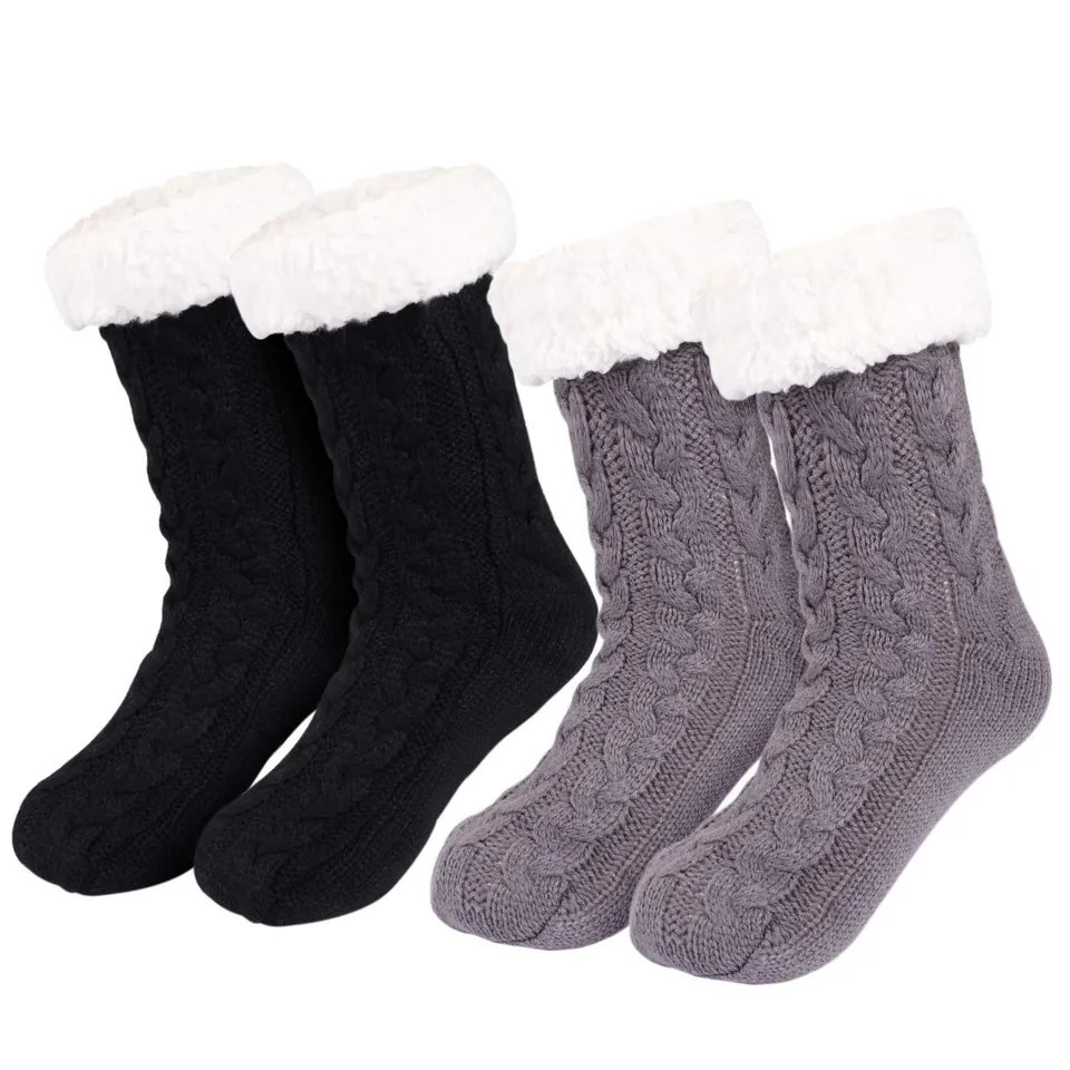 tacobear-kuschelsocken-damen-2-paar-abs-wintersocken-innenfell image 1