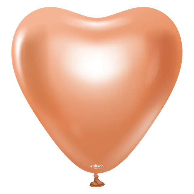 kalisan-mirror-herz-kupfer-luftballons-12-zoll-10-st-ck-chrom image 1