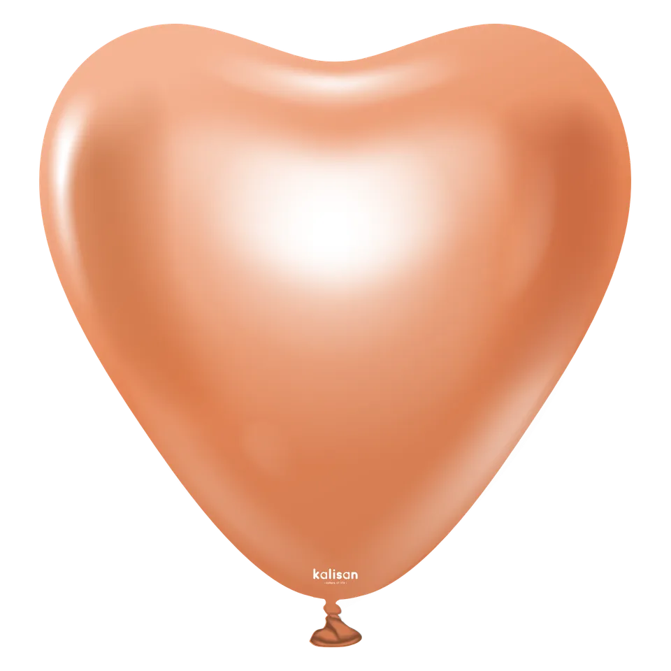 kalisan-mirror-herz-kupfer-luftballons-12-zoll-10-st-ck-chrom image 1