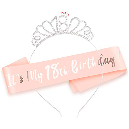 howaf-it-s-my-18th-birthday-sch-rpe-und-tiara-rosegold-satin-set image 8