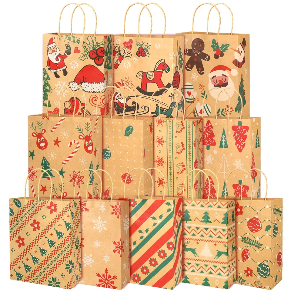 howaf-geschenkt-ten-weihnachten-12-st-ck-23x18cm-kraftpapier image 1