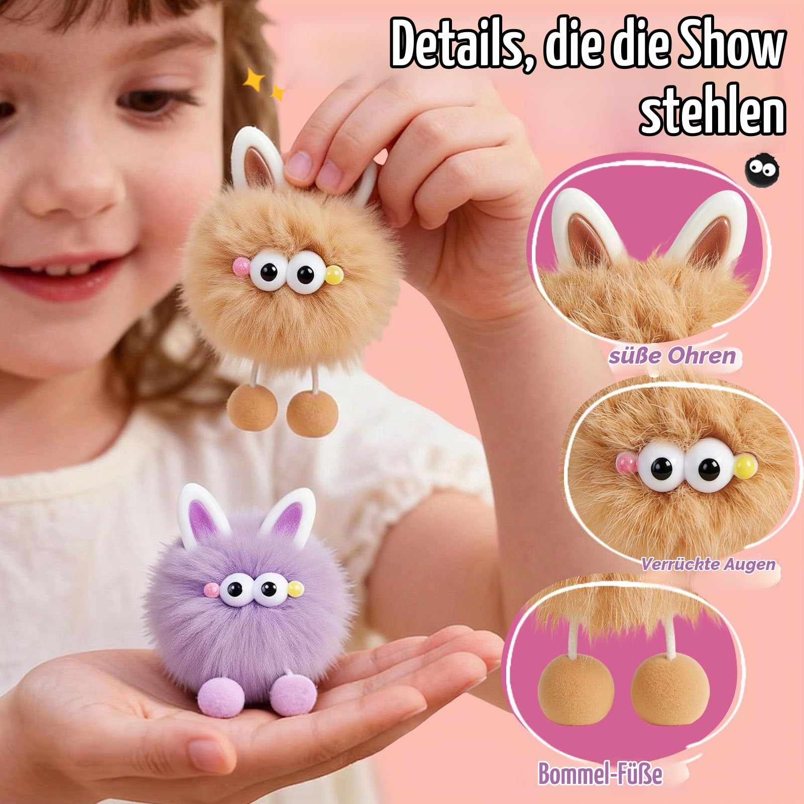 tacobear-pom-pom-schl-sselanh-nger-24-st-ck-monster-tiere image 3