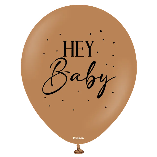 kalisan-gender-reveal-hey-baby-luftballon-18-2-stk-braun image 1