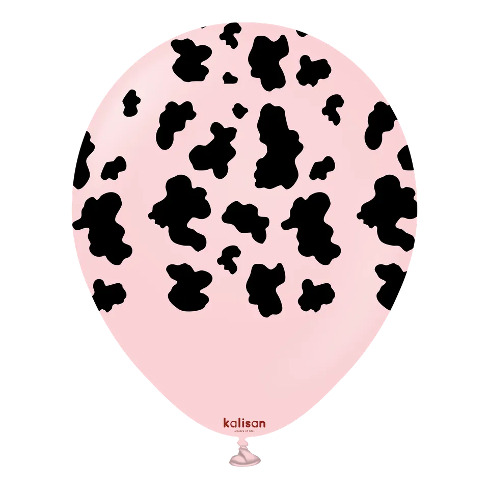 kalisan-safari-cow-ballons-macaron-pink-12-25-st-ck-latex image 1