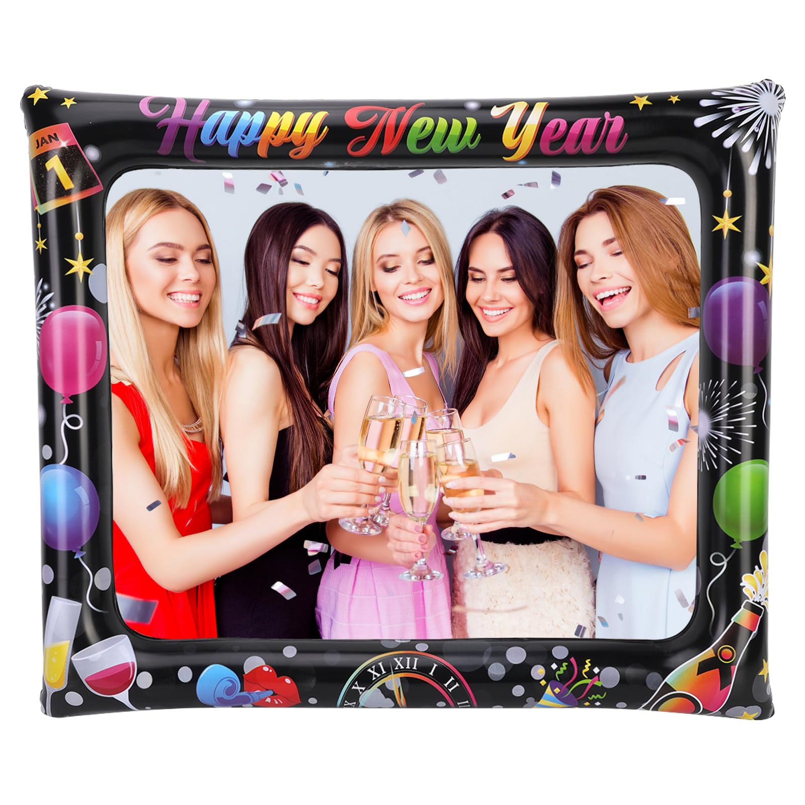 howaf-silvester-fotorahmen-aufblasbar-happy-new-year-75cm image 1