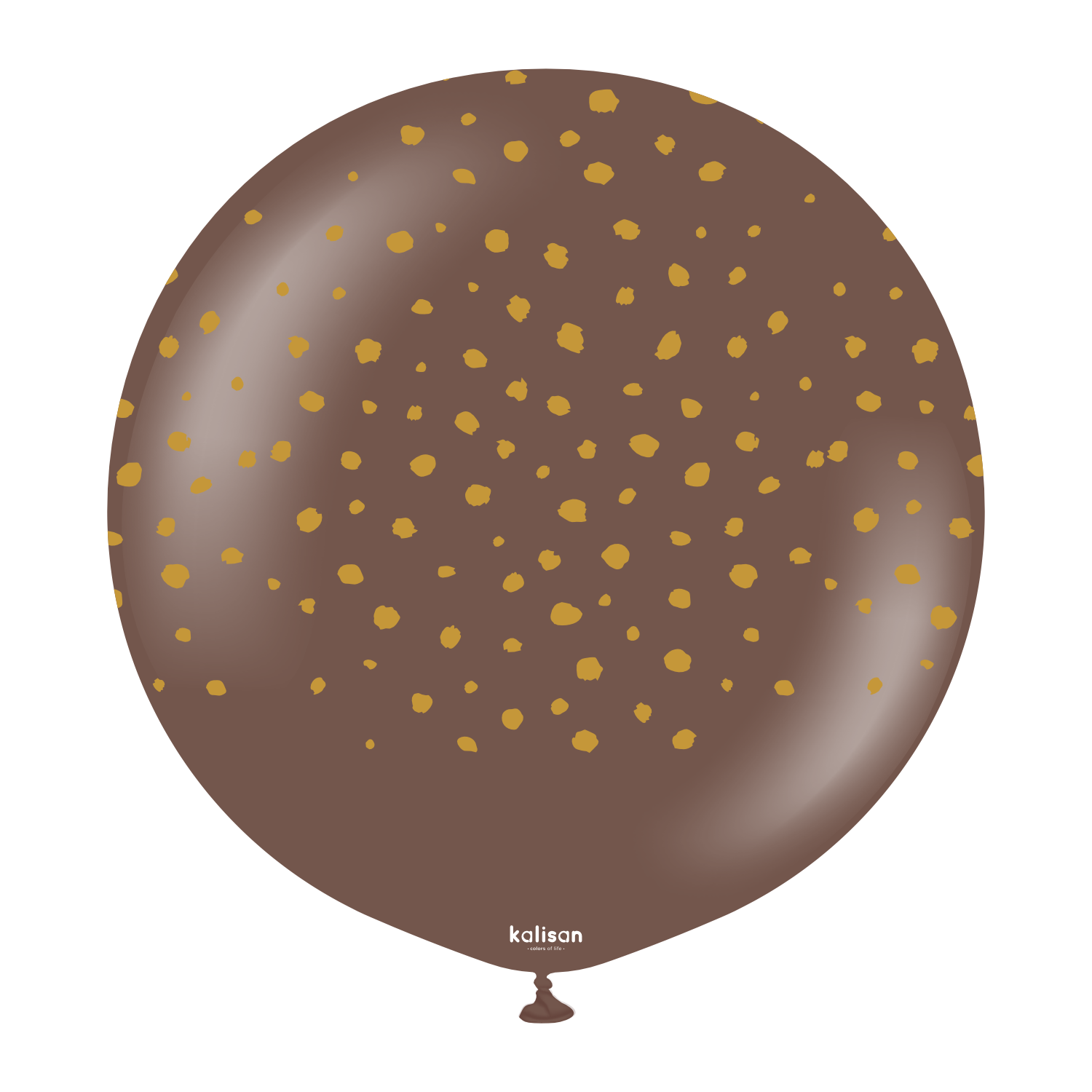 kalisan-safari-cheetah-chocolate-brown-luftballons-25-st-ck image 2