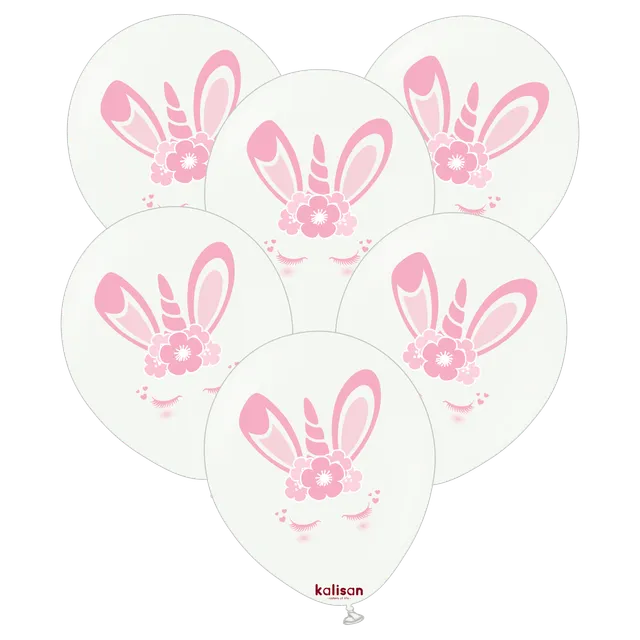 kalisan-animals-rabbit-luftballons-wei-25-st-ck-30-cm image 1