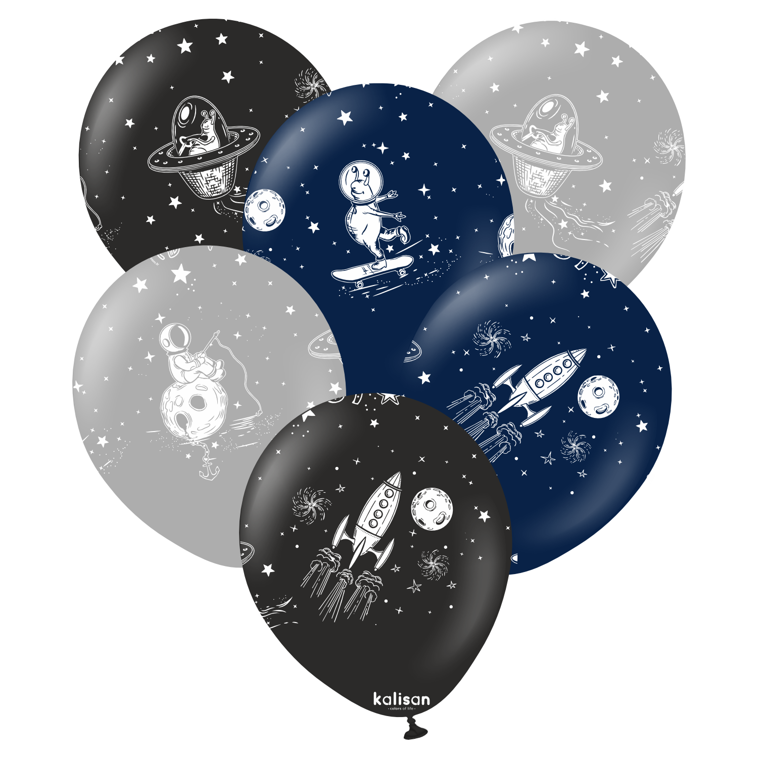kalisan-space-nebula-space-luftballons-schwarz-25-st-ck image 1