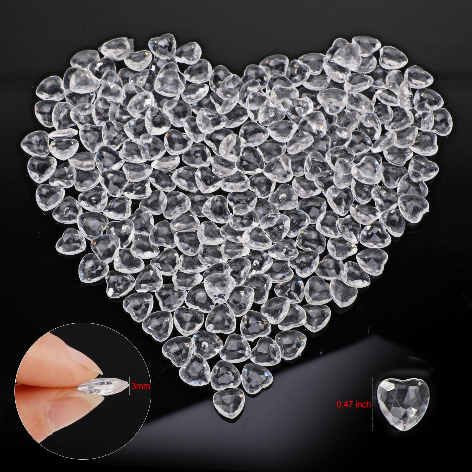 howaf-table-decorations-herz-streudeko-200-st-ck-acryl-diamant image 3