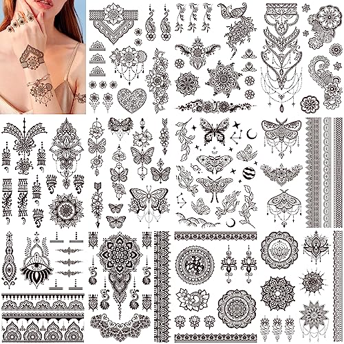howaf-henna-tattoos-schwarz-tempor-r-11-bl-tter-mandala-set image 8