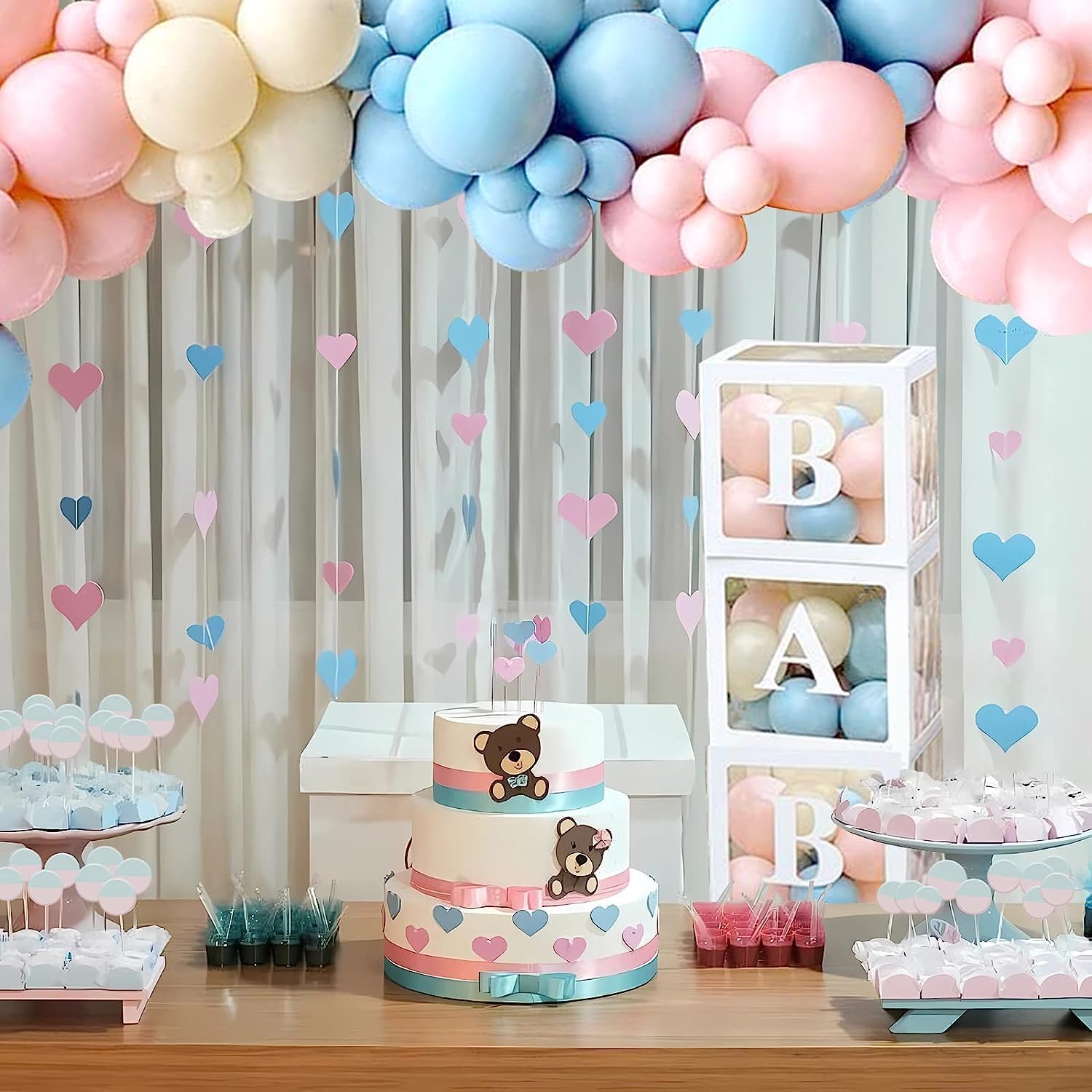 qifu-ballon-girlande-gender-reveal-rosa-blau-166-tlg-mit-baby-box image 6