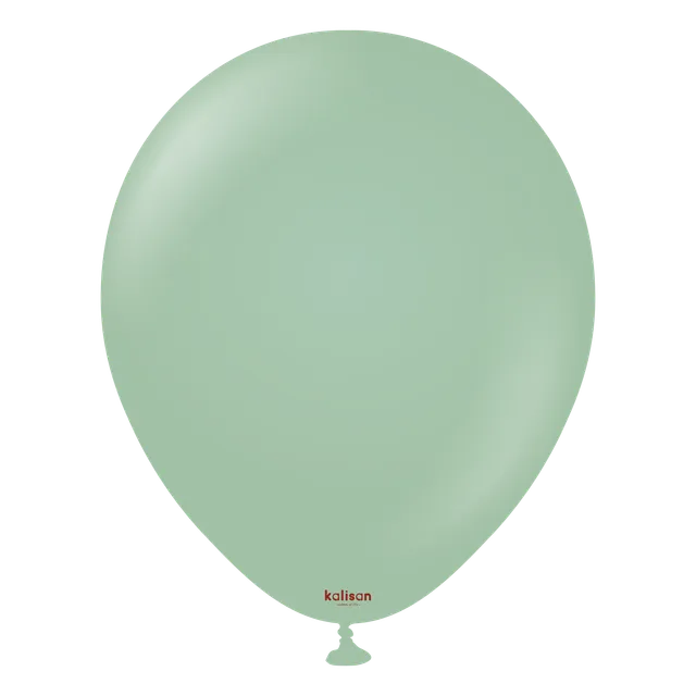 kalisan-retro-winter-green-luftballons-25er-12-matt-gr-n image 1