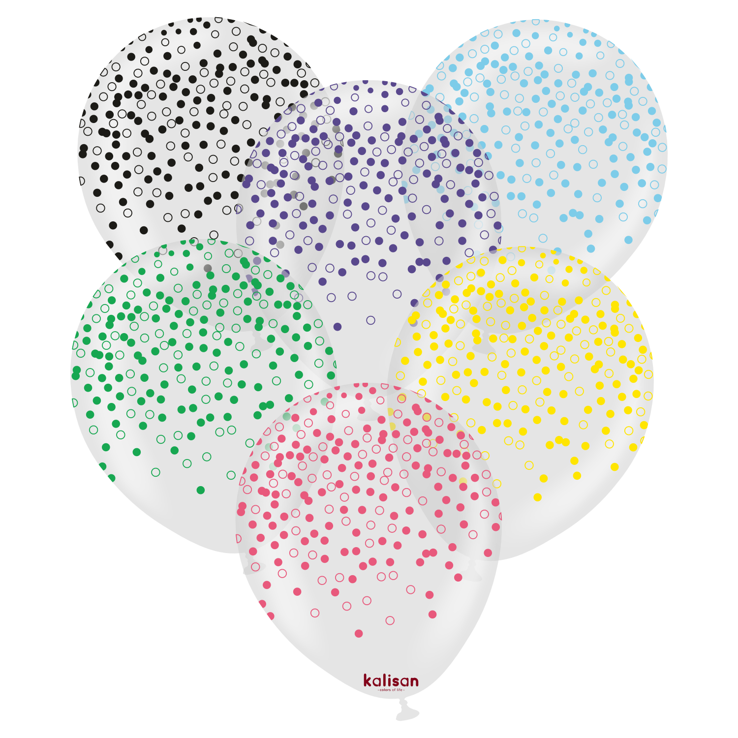 kalisan-celebration-confetti-luftballons-25-st-ck-12-transparent image 1