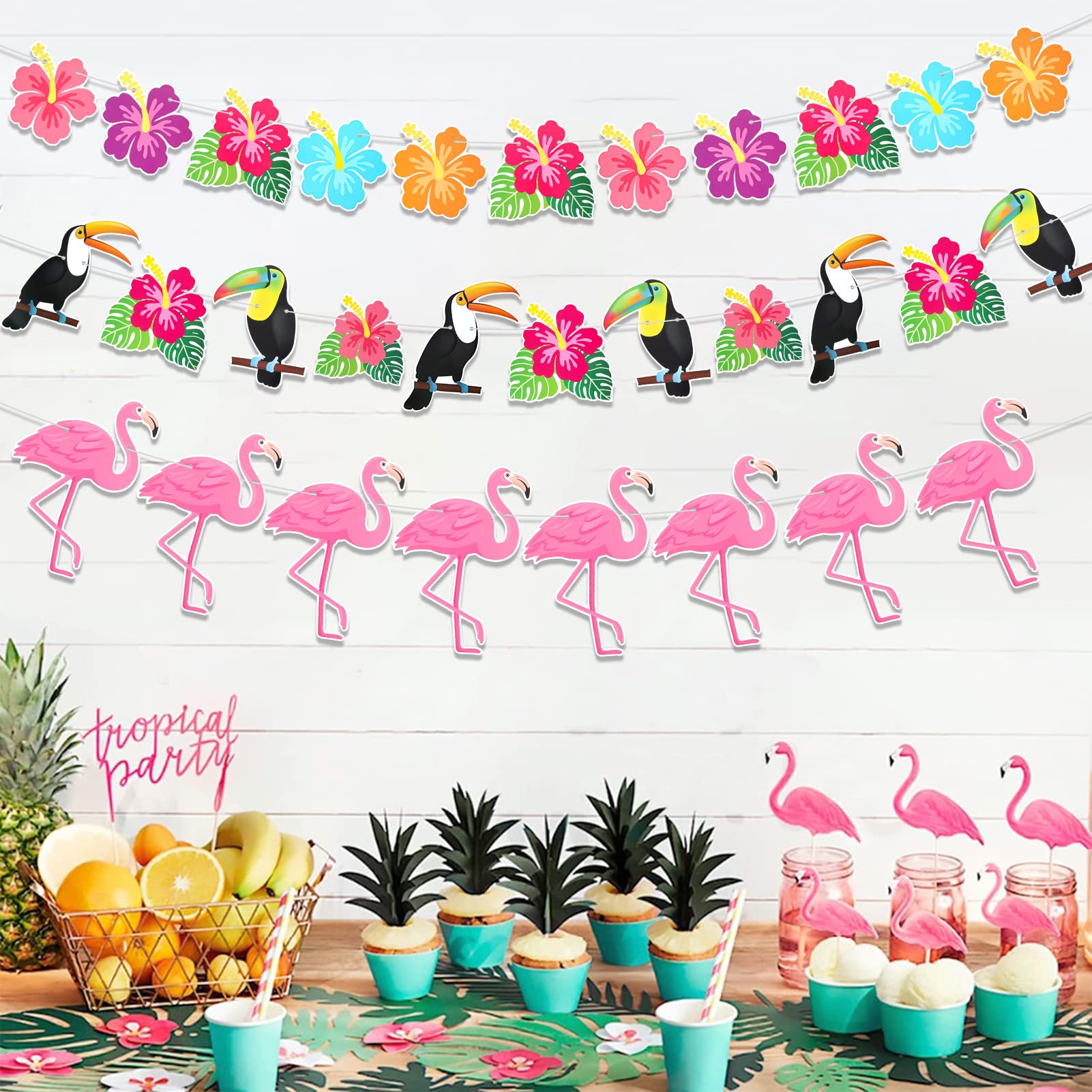 howaf-hawaii-banner-flamingo-hibiskus-4-stk-300-cm image 5