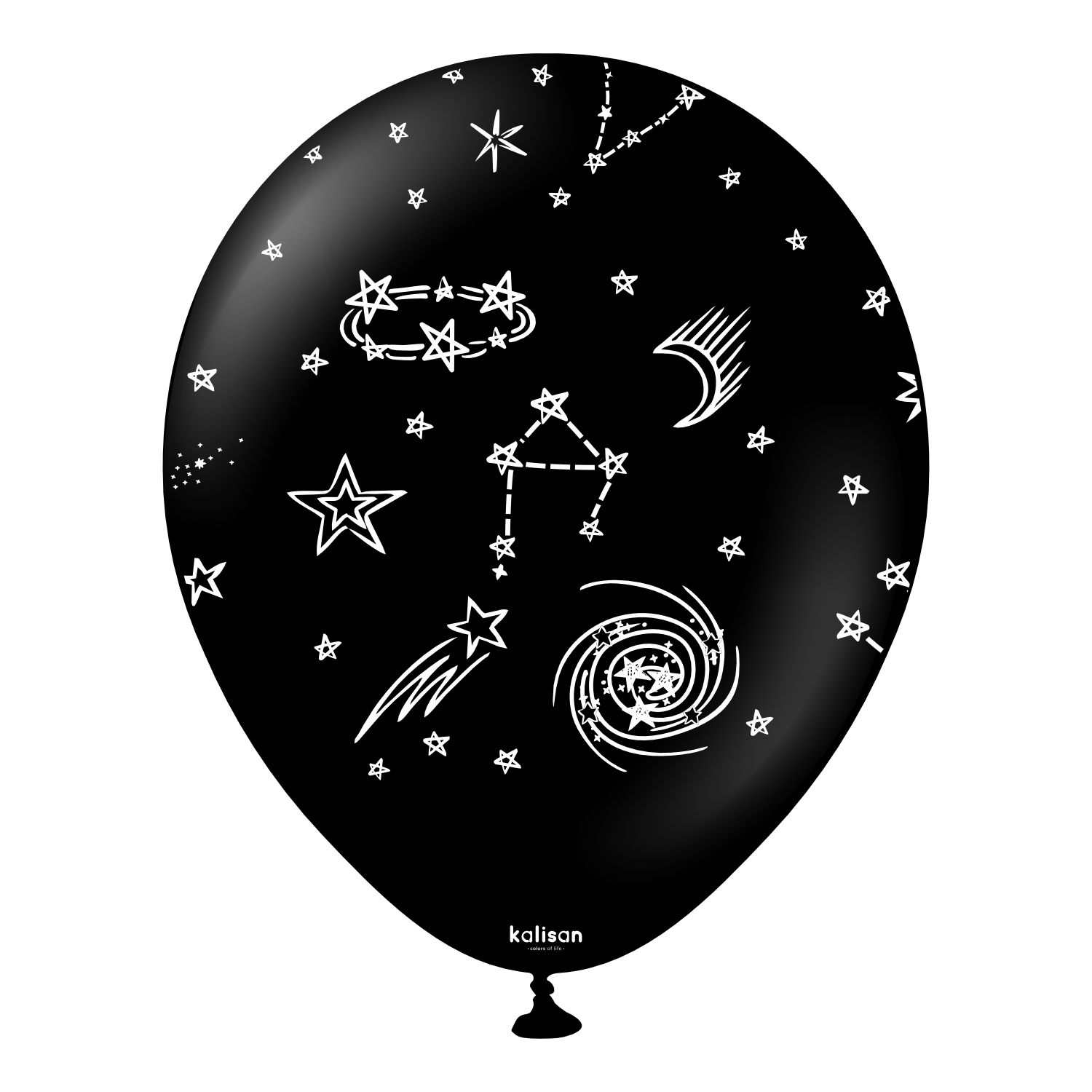 kalisan-party-celestial-luftballons-schwarz-12-zoll-25-st-ck image 3