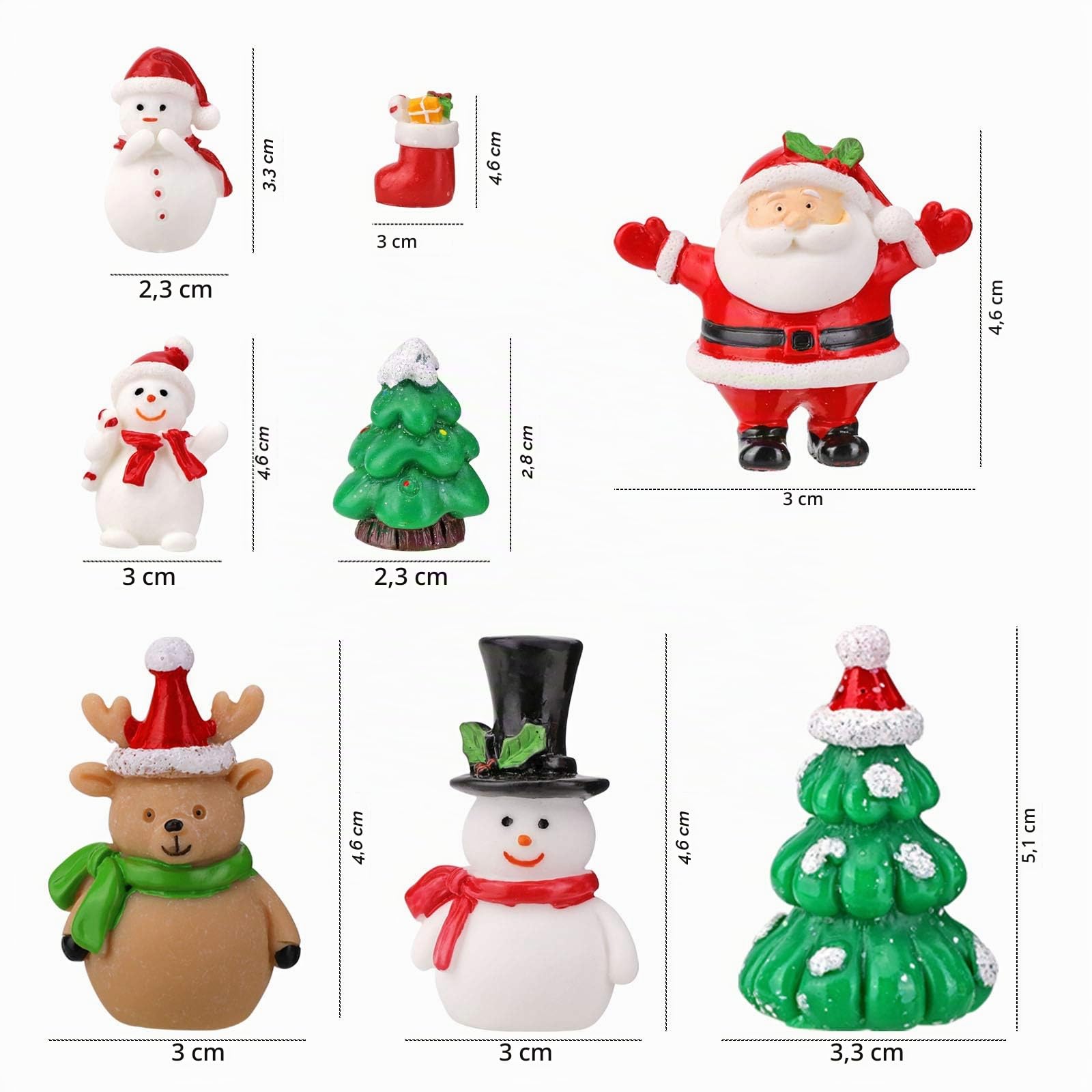 howaf-weihnachts-mini-figuren-harz-14-st-ck-deko-set image 3