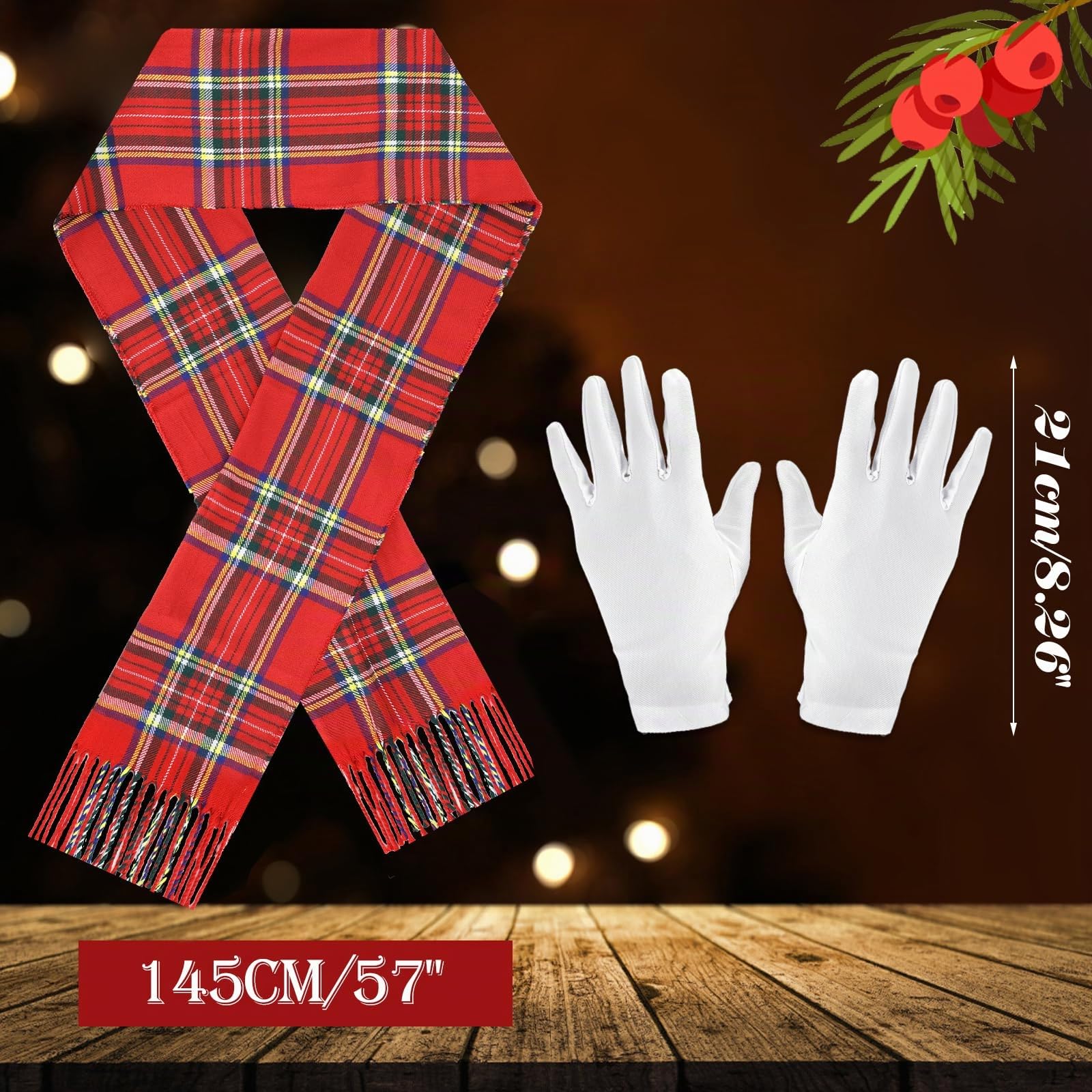 howaf-schneemann-kost-mset-haarreif-schal-nase-handschuhe-weihnachten image 3