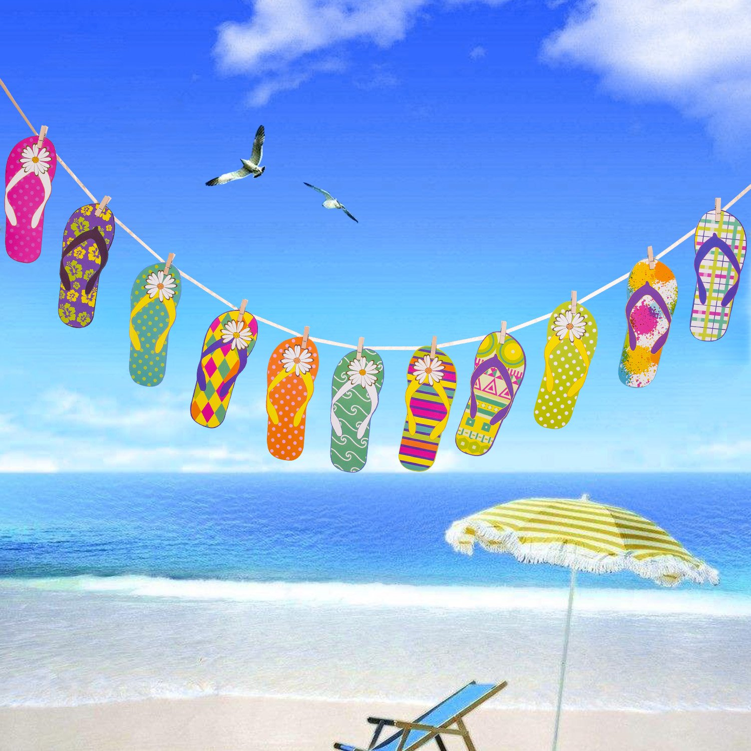 howaf-hawaii-flip-flops-girlande-banner-15-teilig-10-m image 4