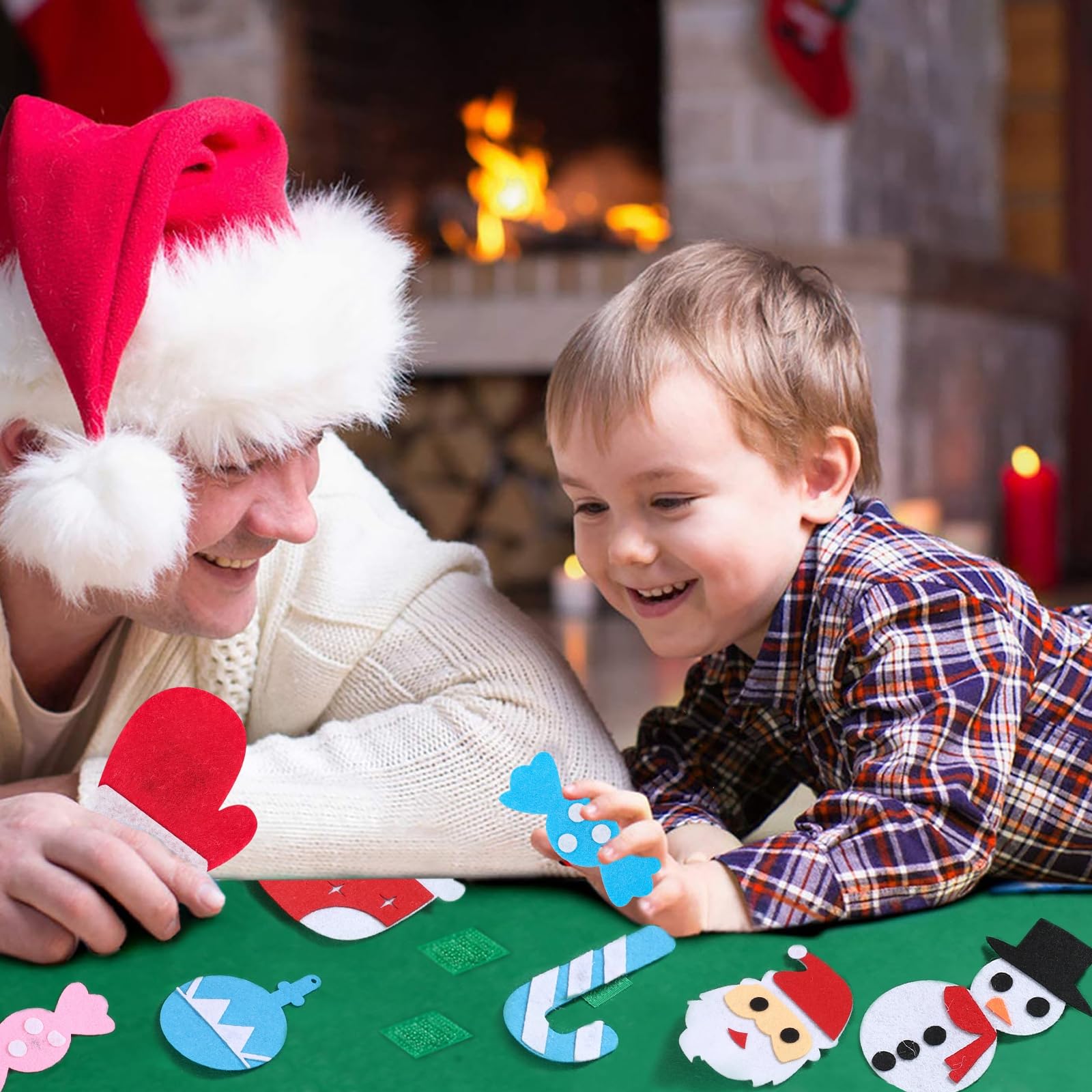 qifu-pappteller-filz-weihnachtsbaum-kinder-33-tlg-diy image 6
