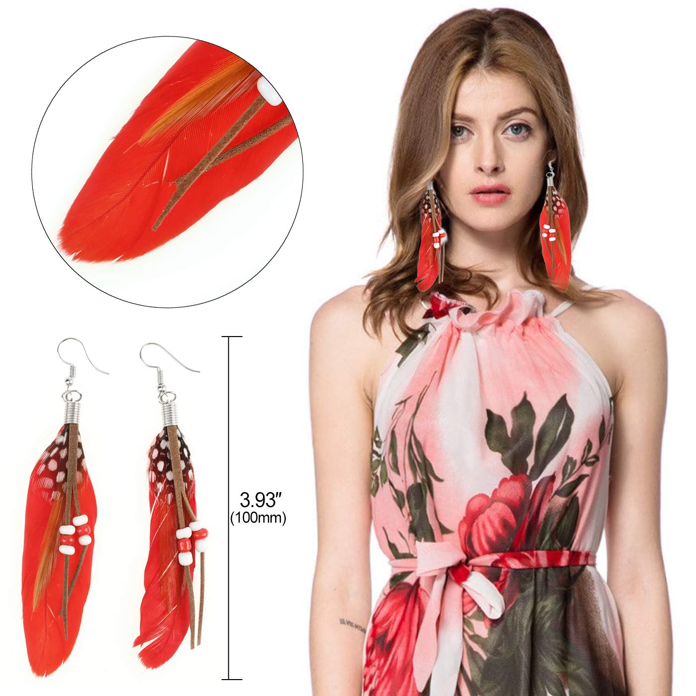 howaf-indianer-kopfschmuck-damen-stirnband-federn-boho-set image 5