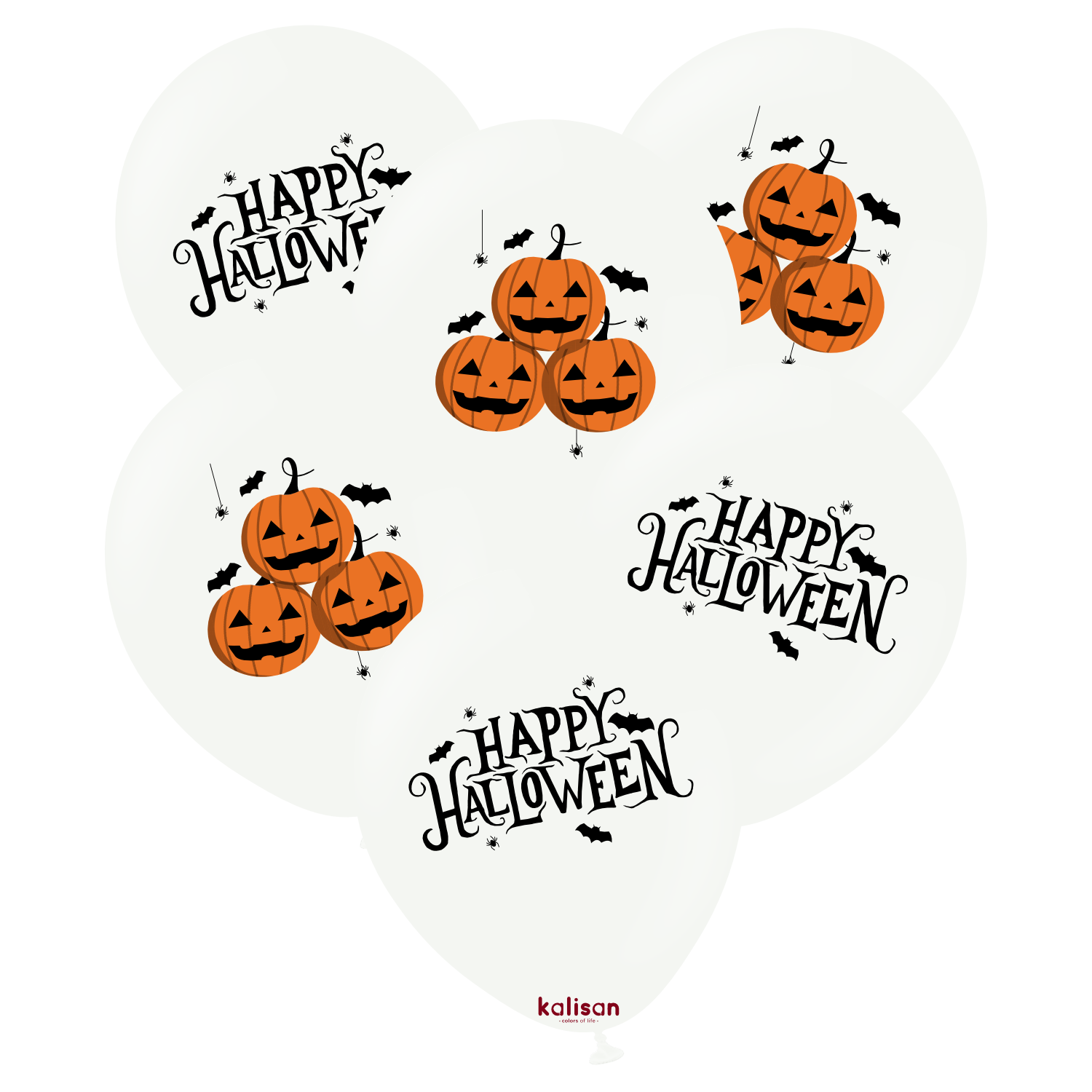 kalisan-halloween-happy-halloween-pumpkin-luftballons-12-25-stk-wei image 1