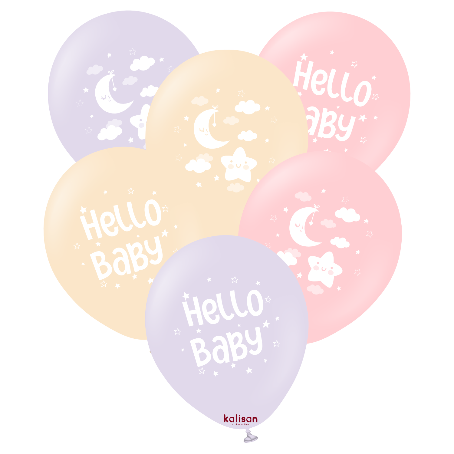kalisan-baby-shower-hello-baby-girl-luftballons-25-st-ck image 1