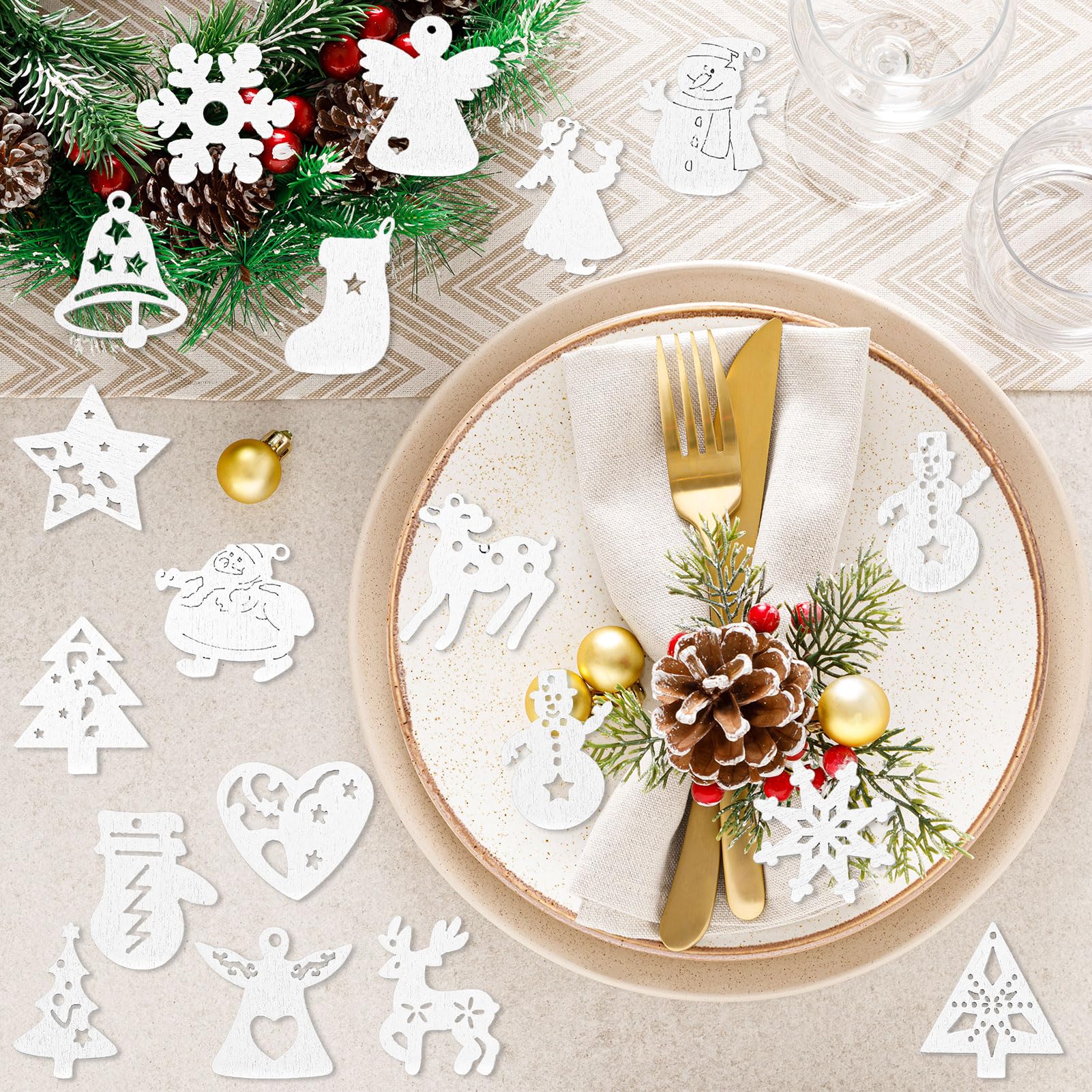 howaf-table-decorations-holzanh-nger-weihnachten-100-st-ck image 7