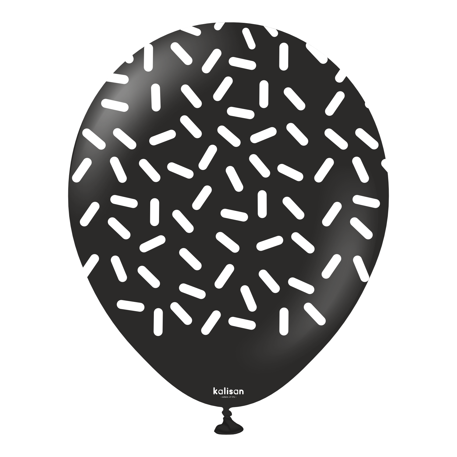 kalisan-party-theme-pattern-collection-luftballons-schwarz-wei-25-st-ck image 3