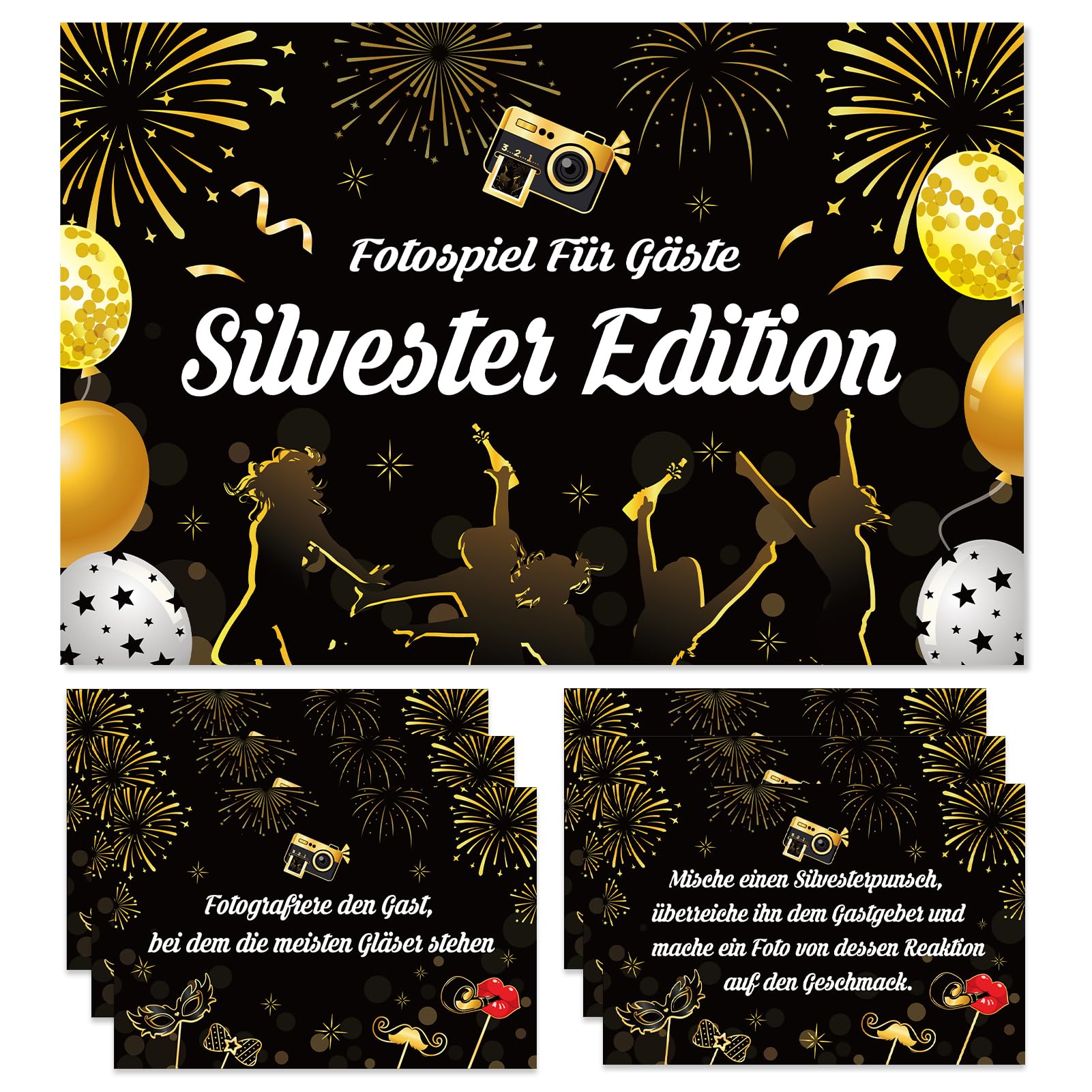 howaf-fotoaufgaben-silvester-partyspiel-50-karten image 1